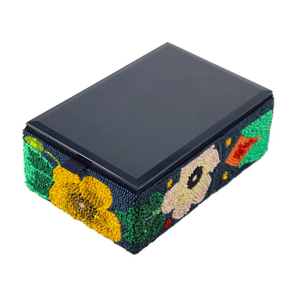 Blue Beaded Multipurpose Storage Box