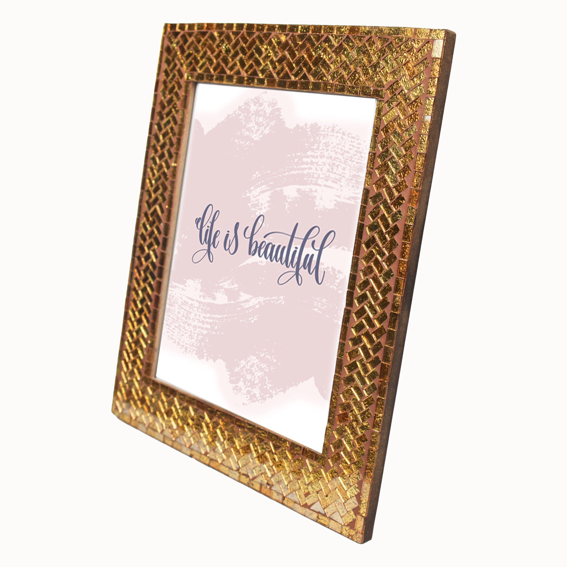 Premium Decorative Mosaic 8X10 Photo Frame
