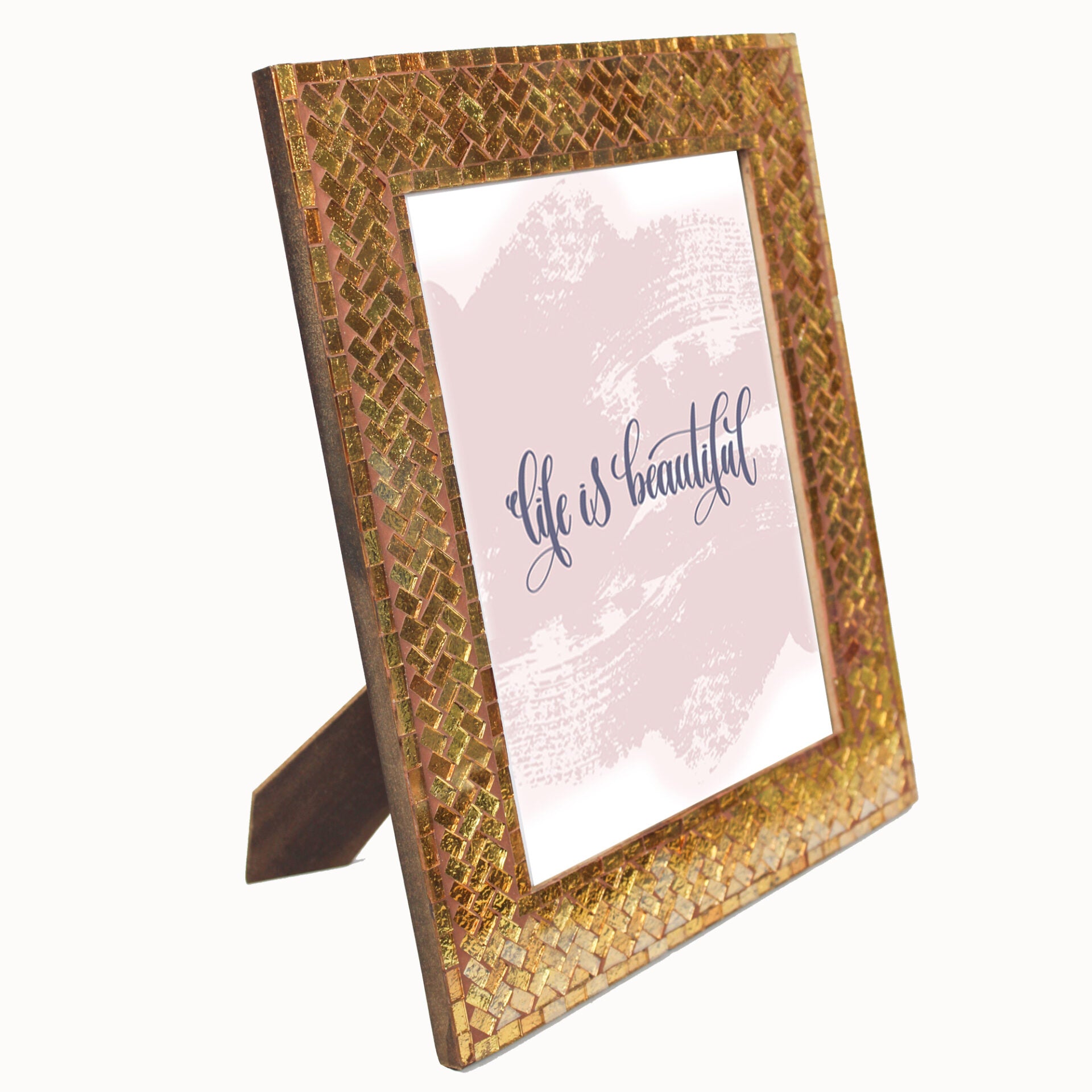 Premium Decorative Mosaic 8X10 Photo Frame