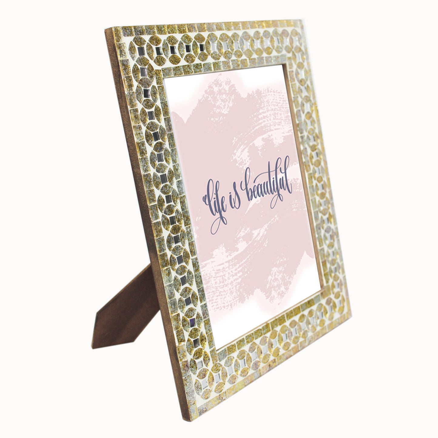 Silver & Gold Mosaic Picture Frame