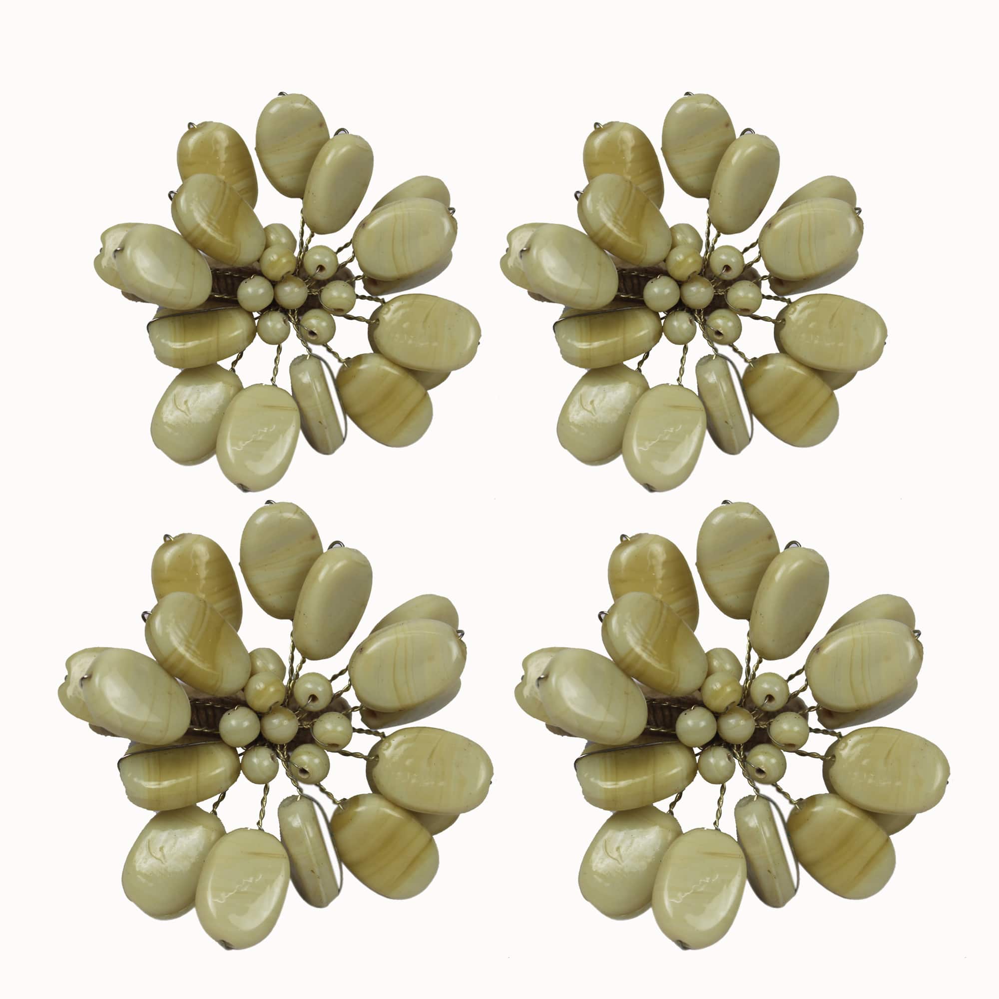 Shell Napkin Ring Set of Four