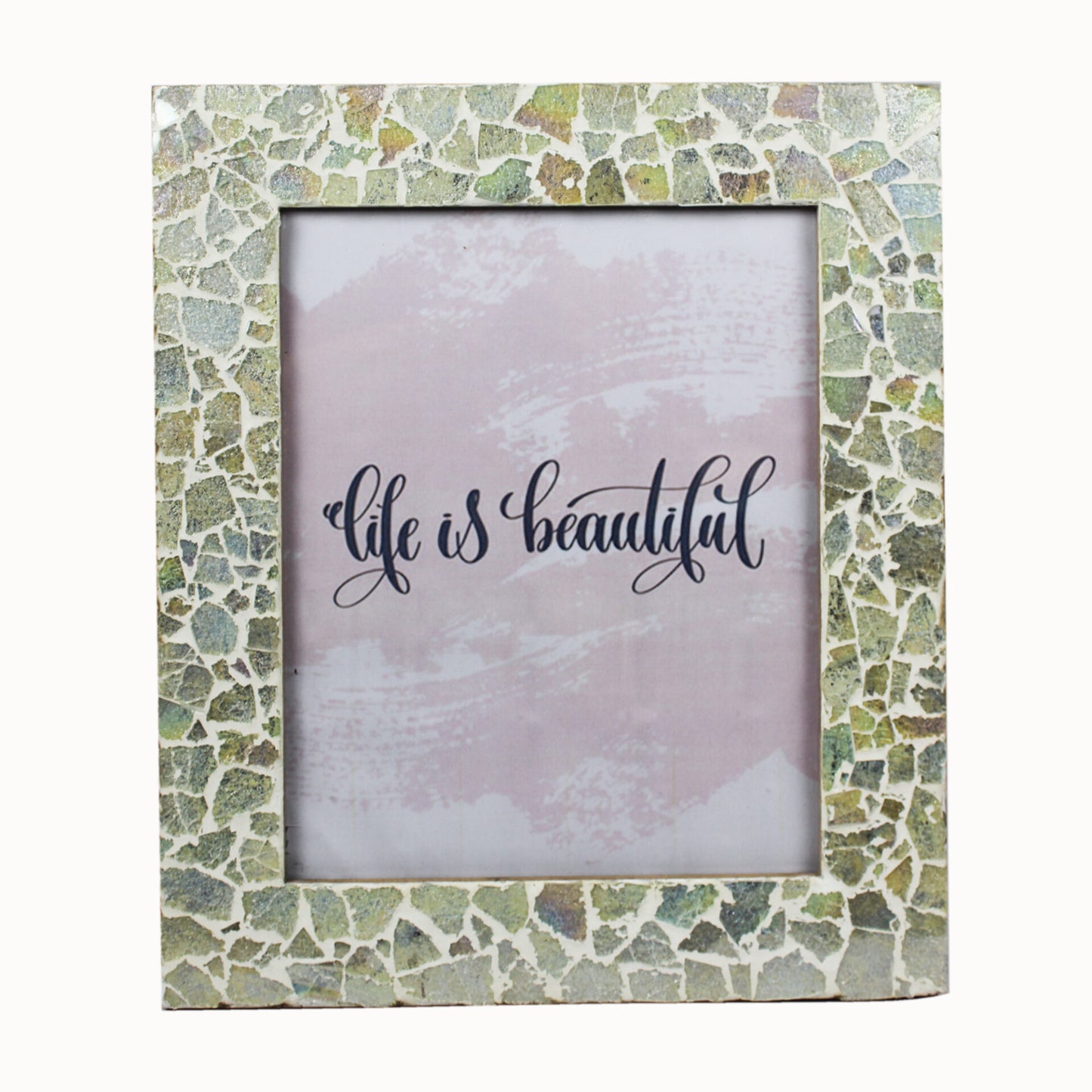 Mosaic Photo / Picture Frame (Picture Size: 8 x 10 Inches)