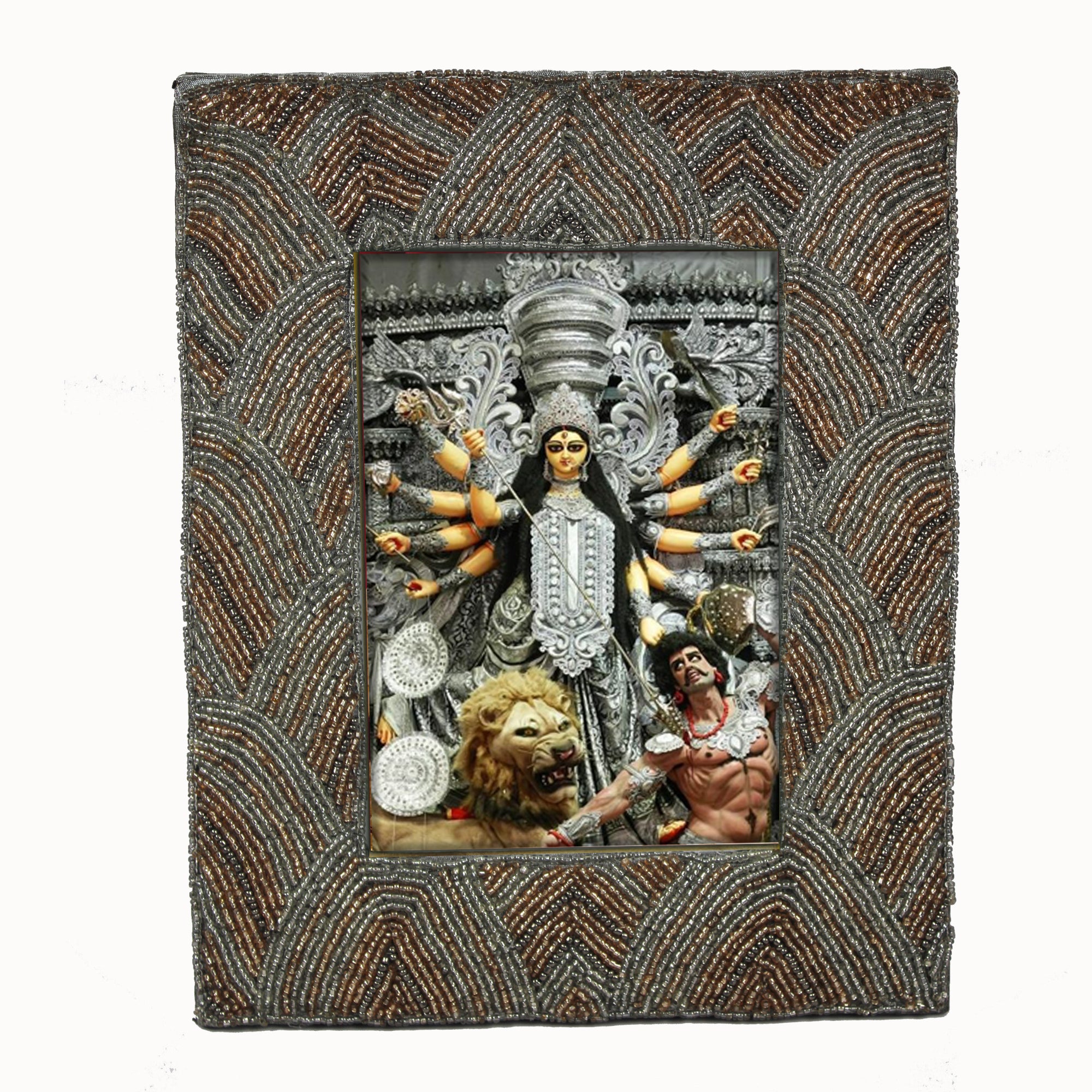 Mahishasur Mardini Durga Mata Photo Frame for Blessings