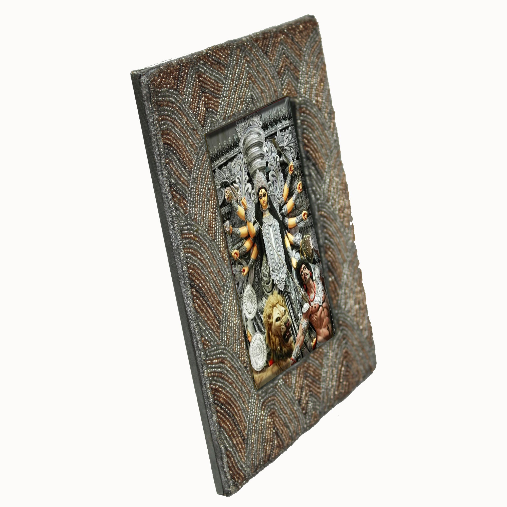 Mahishasur Mardini Durga Mata Photo Frame for Blessings