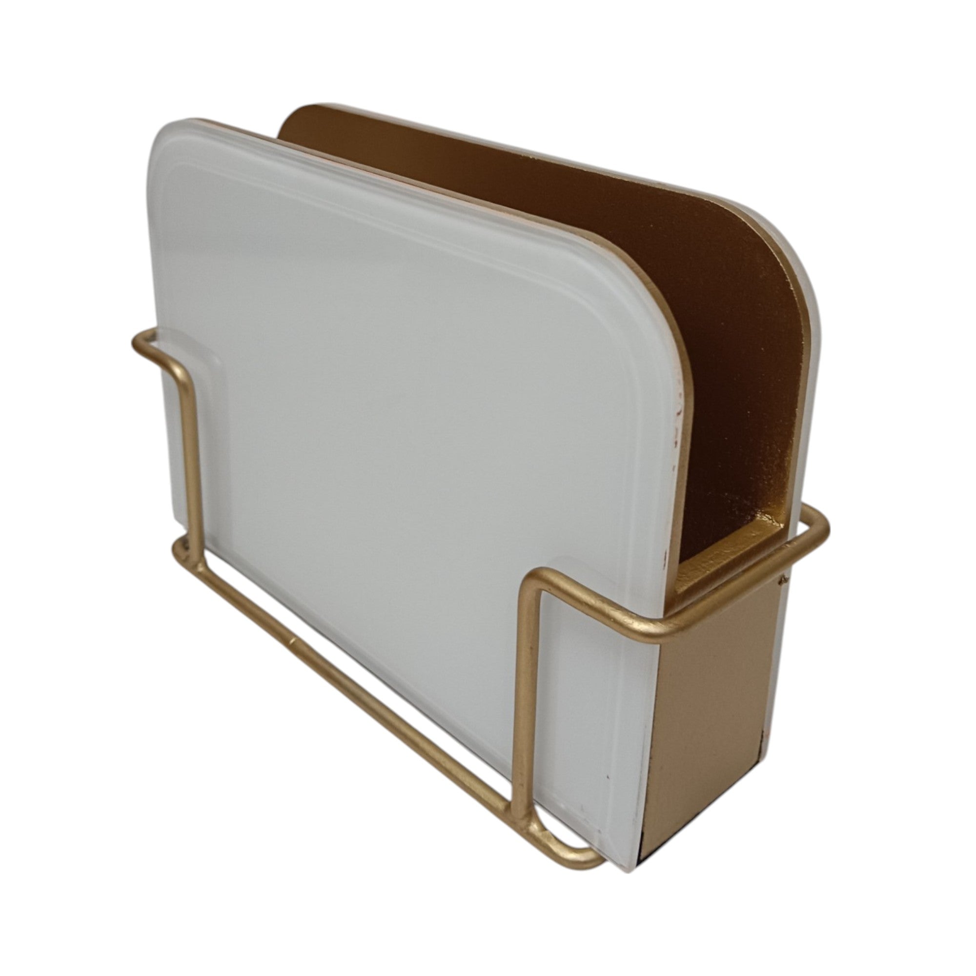 Designer White Tissue Holder