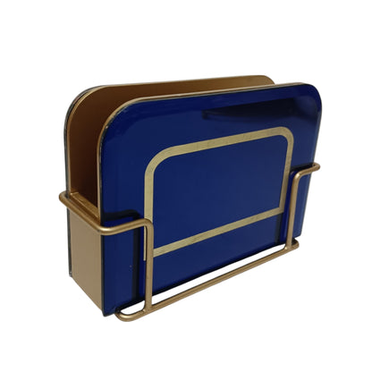 Designer Blue Tissue Holder