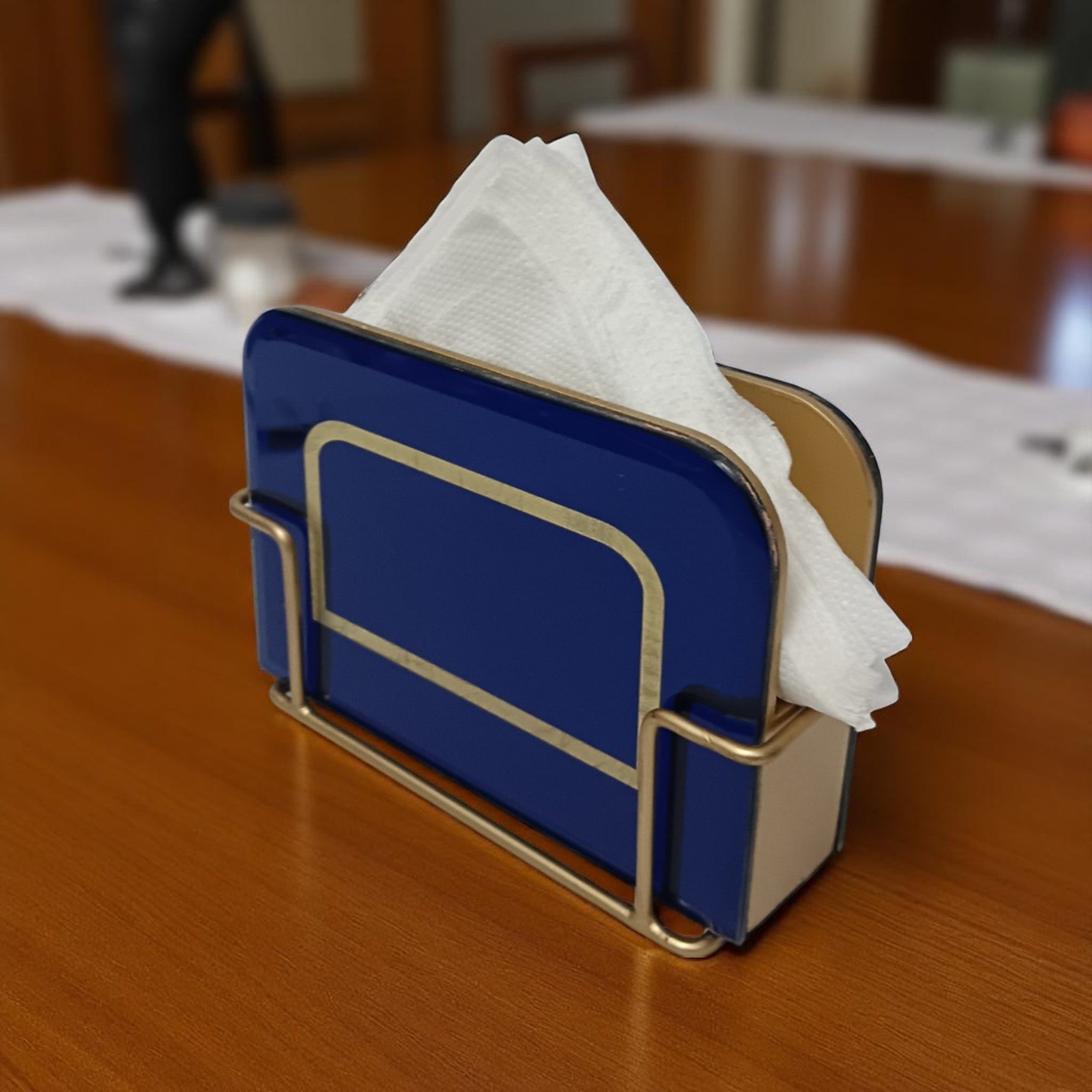 Designer Blue Tissue Holder