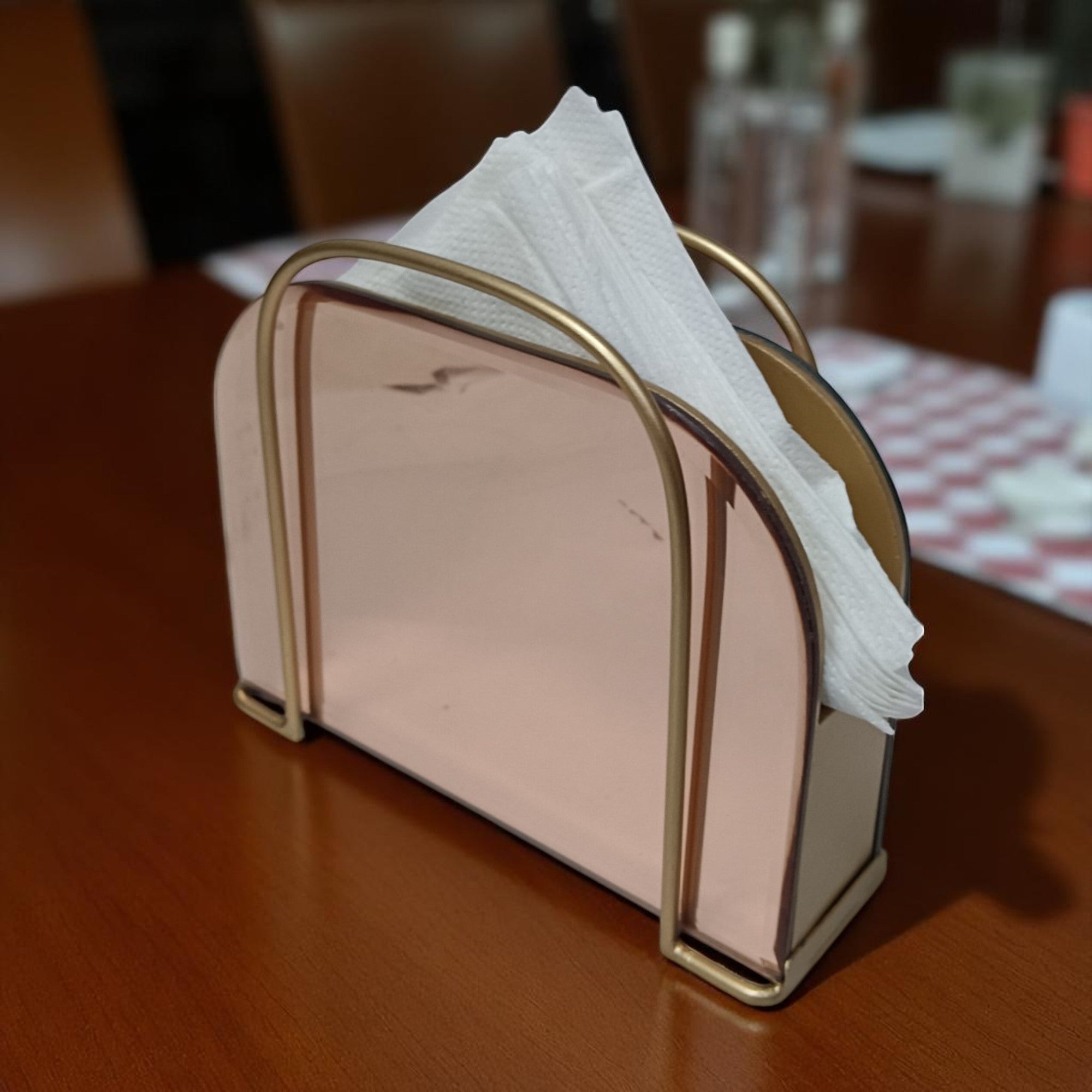 Designer Rose Gold Tissue Holder