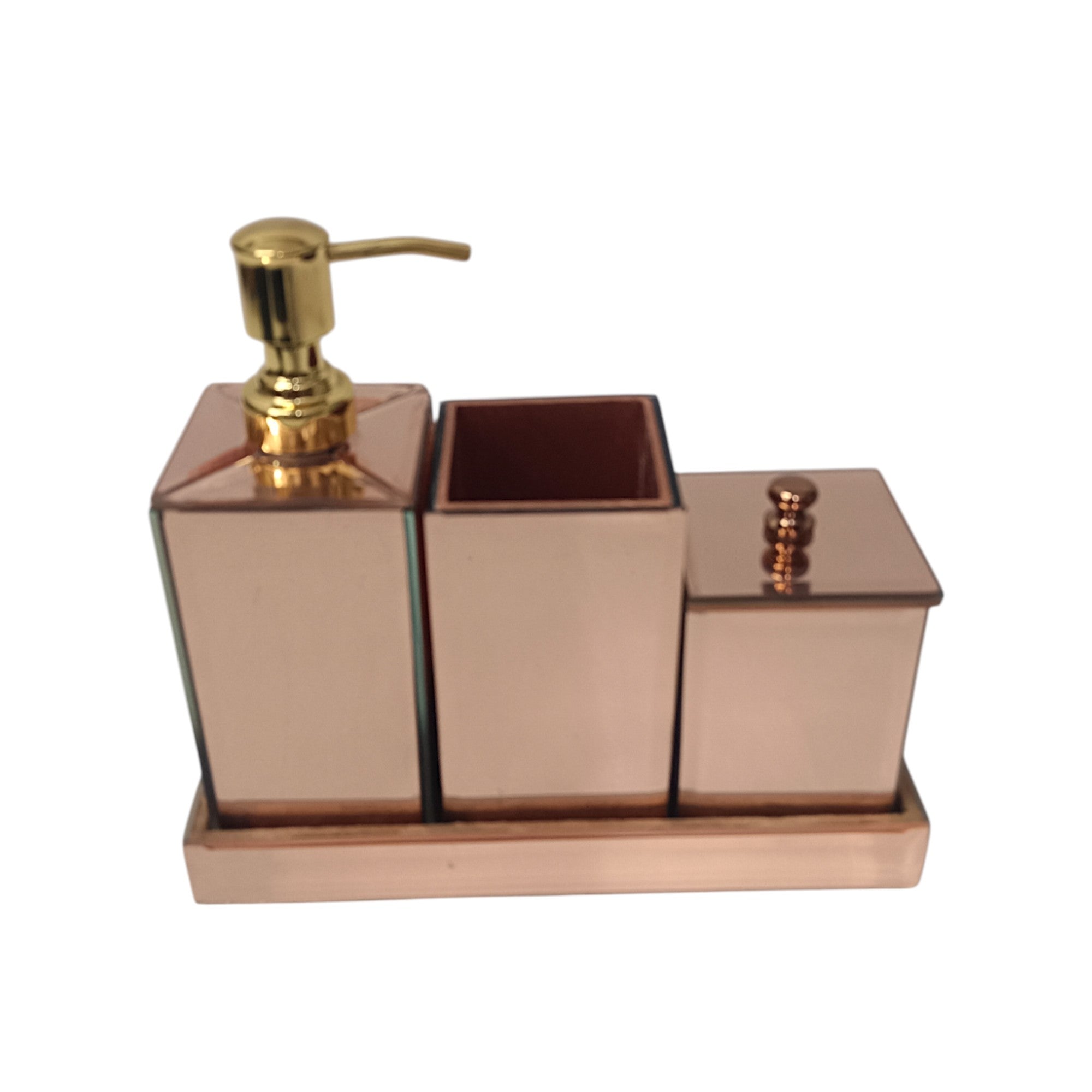 Luxury Glass 4 Pieces Bathroom Accessory Set