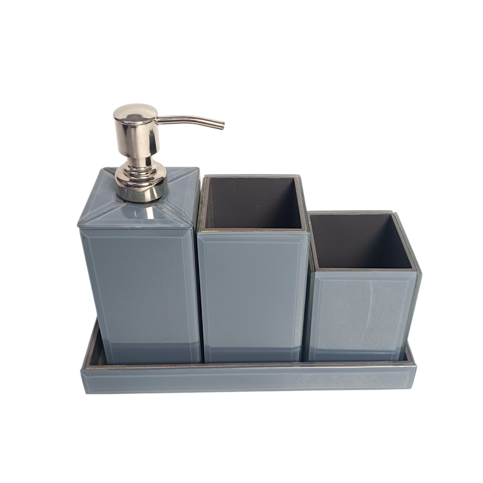 Luxury Glass 4 Pieces Bathroom Accessory Set