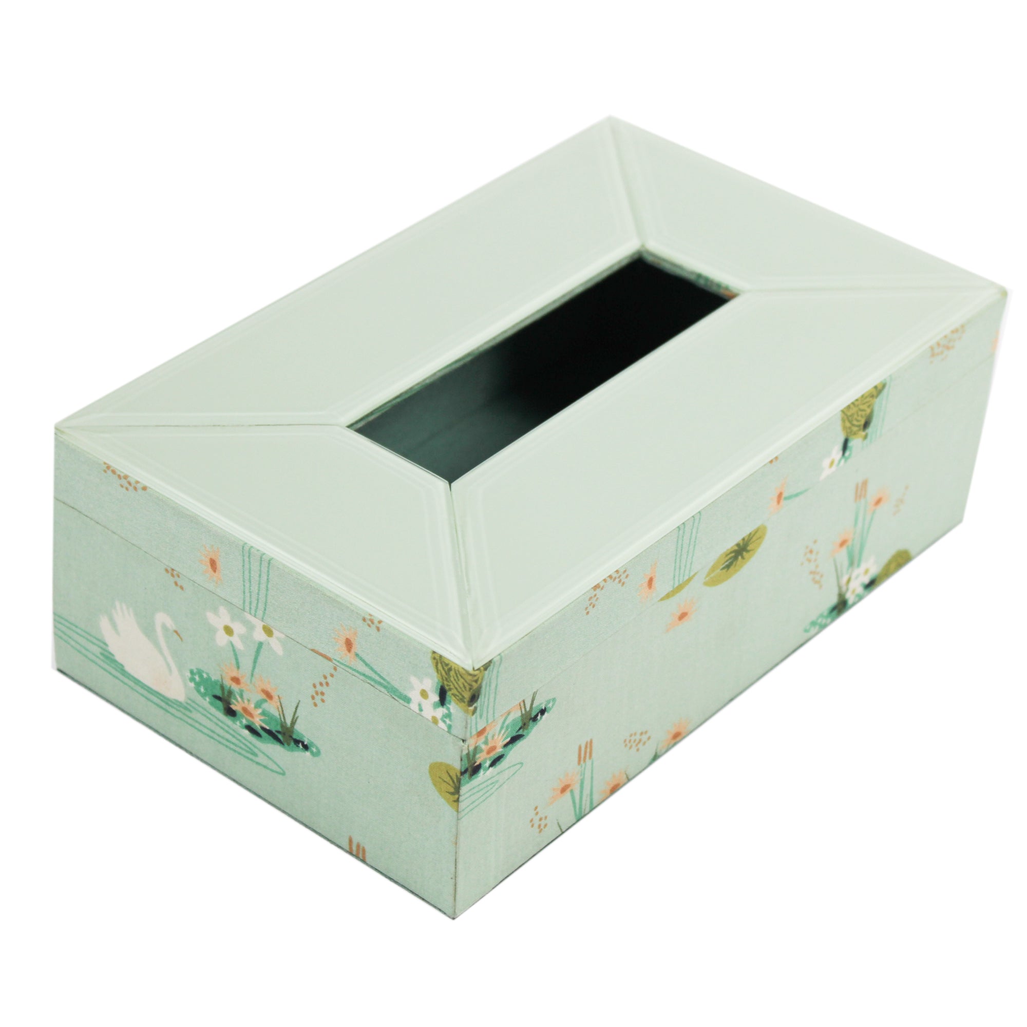Premium Lacquered Glass Tissue Box