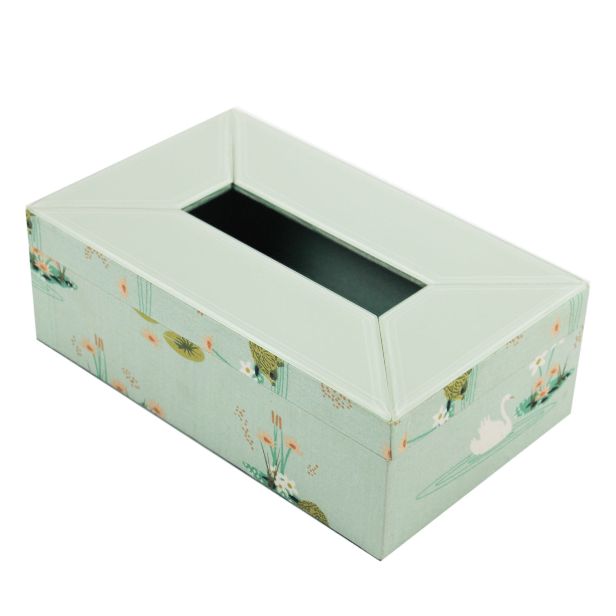 Premium Lacquered Glass Tissue Box