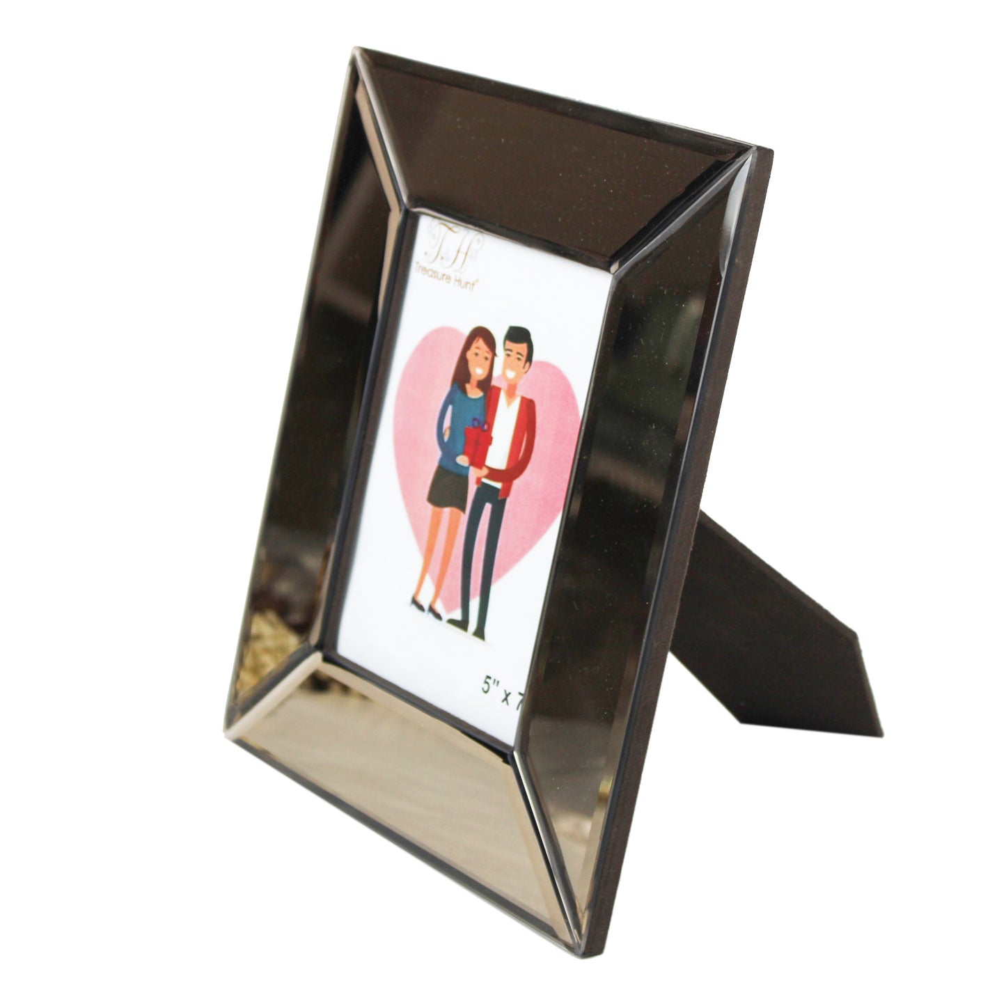 Brown Glass Photo Frame (Size: 5 x 7)