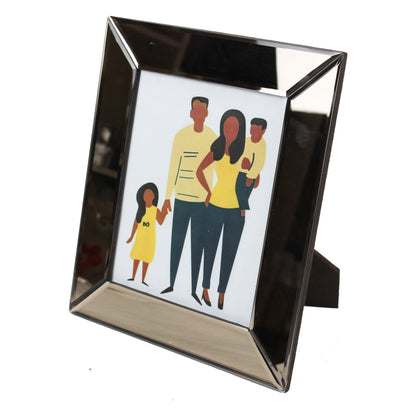 Brown Glass Mirror Picture Frame