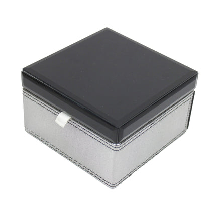 Black Glass Mirror Multipurpose Storage Box for Valentine-s Day (Size: 5 x 5 X 3 Inch)