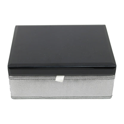 Black Glass Mirror Multipurpose Storage Box (Size: 7 x 5 X 3 Inch)