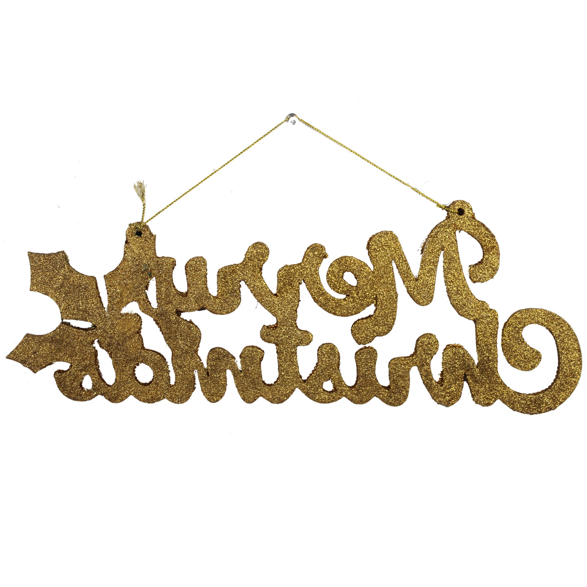 Beaded Merry Christmas Decorative Hanging