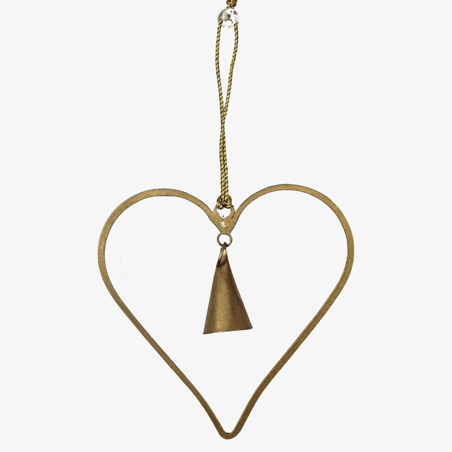 Set of 4 Metal Heart Shaped for Christmas Tree Decoration