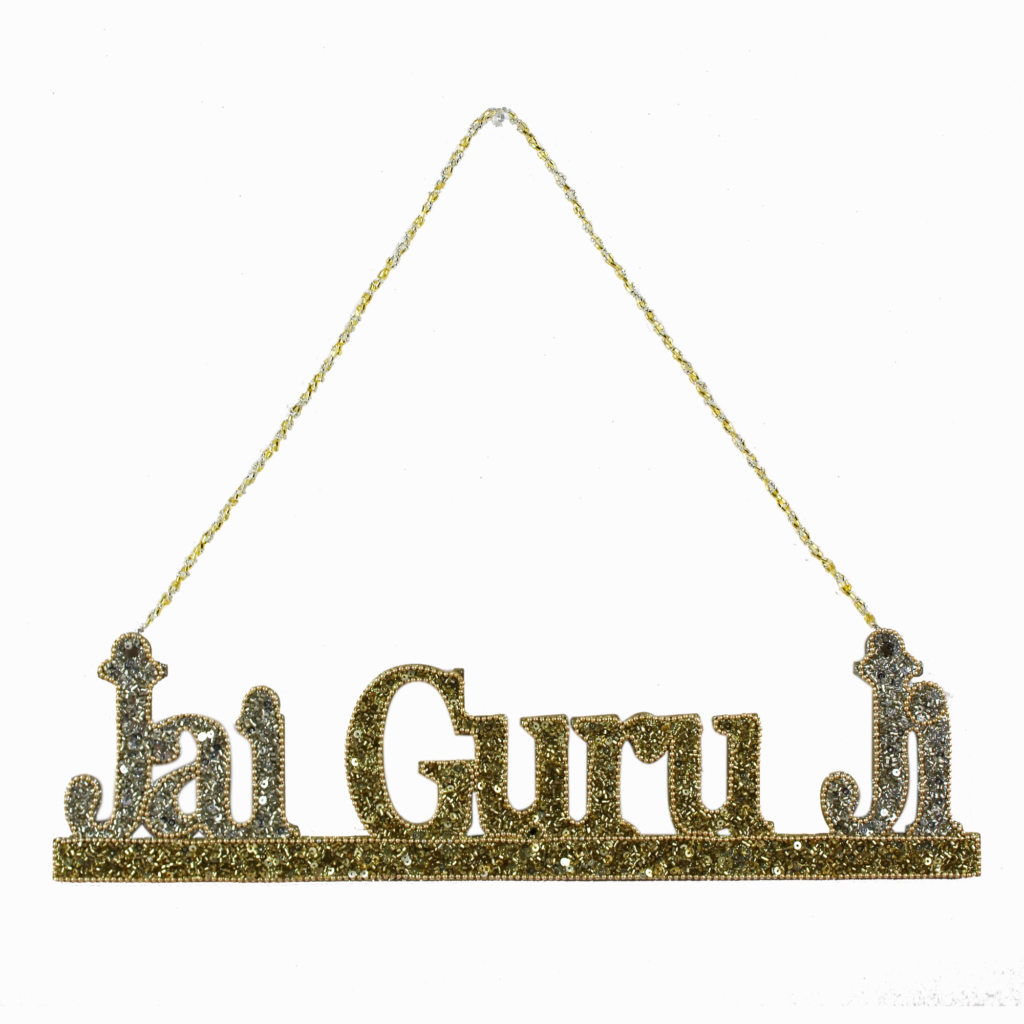  Handcrafted Jai Guru Ji Wall Hanging-TH-3413 