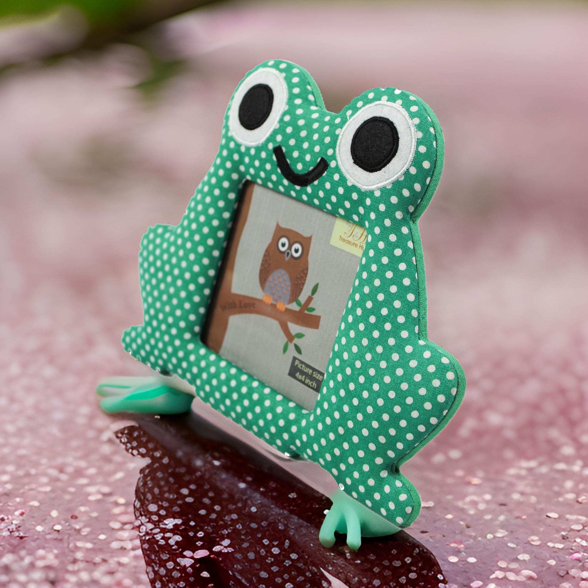Polka Dots Frog Picture Frame