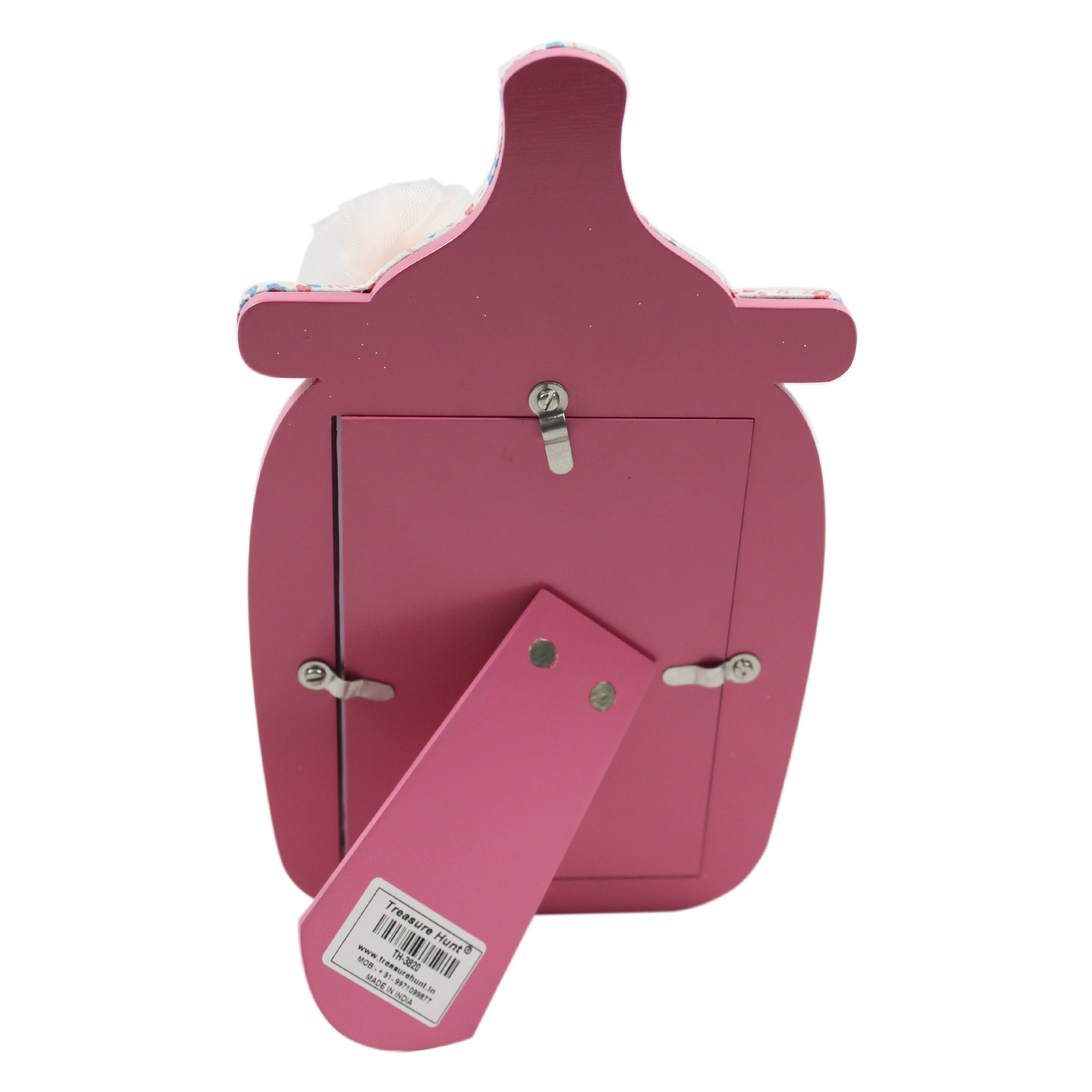 Floral Baby Bottle Shaped Picture Frame