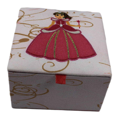 Embroidered Jeweled Princess Storage Box