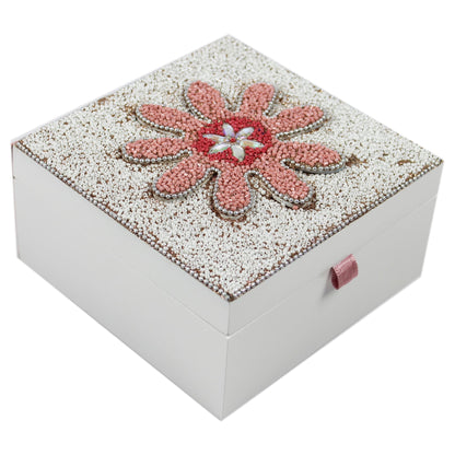 Multicolored Flower Box with Lac Work