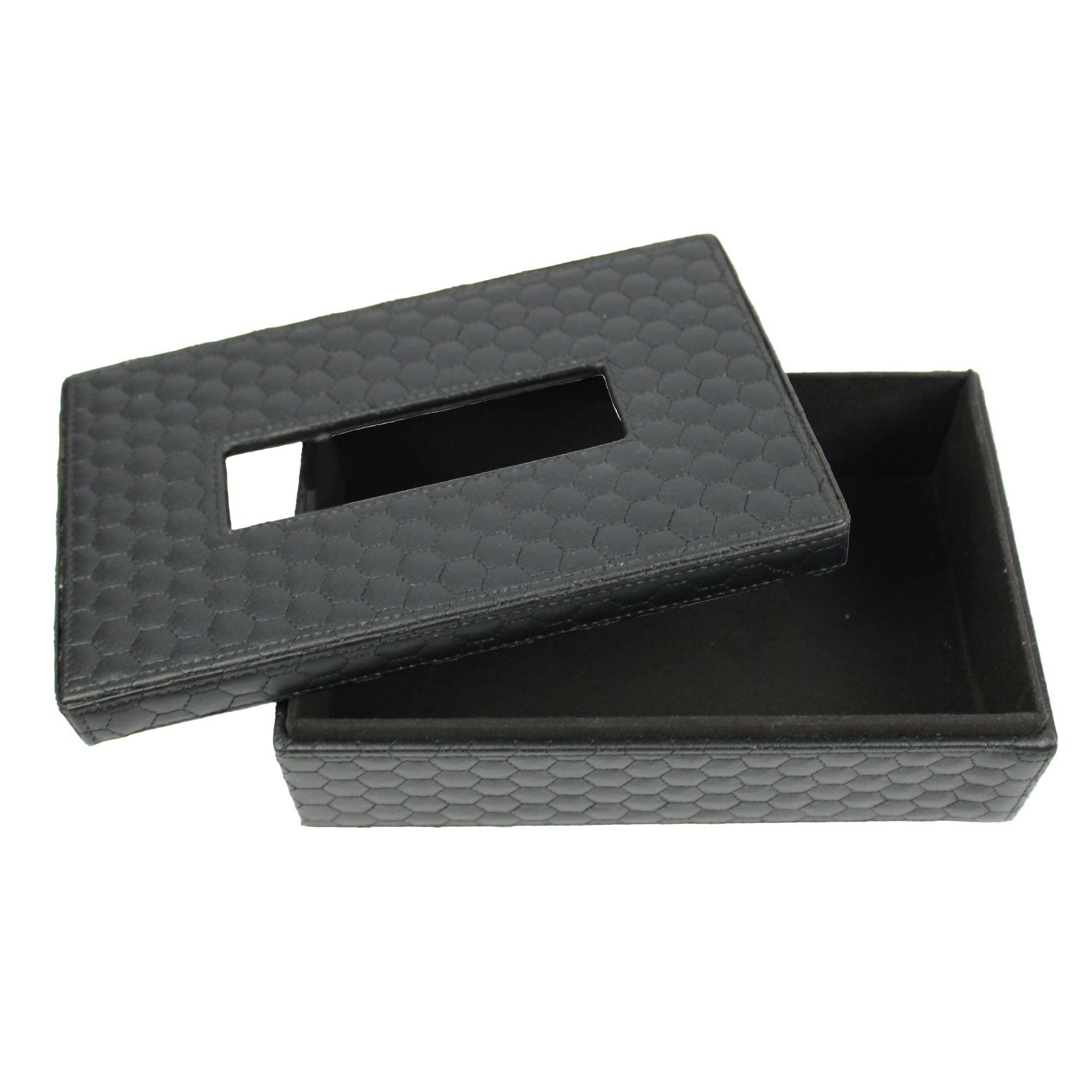 Premium Black Leatherite Tissue