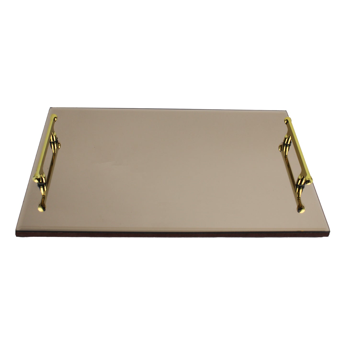 Brown Large Glass Tray