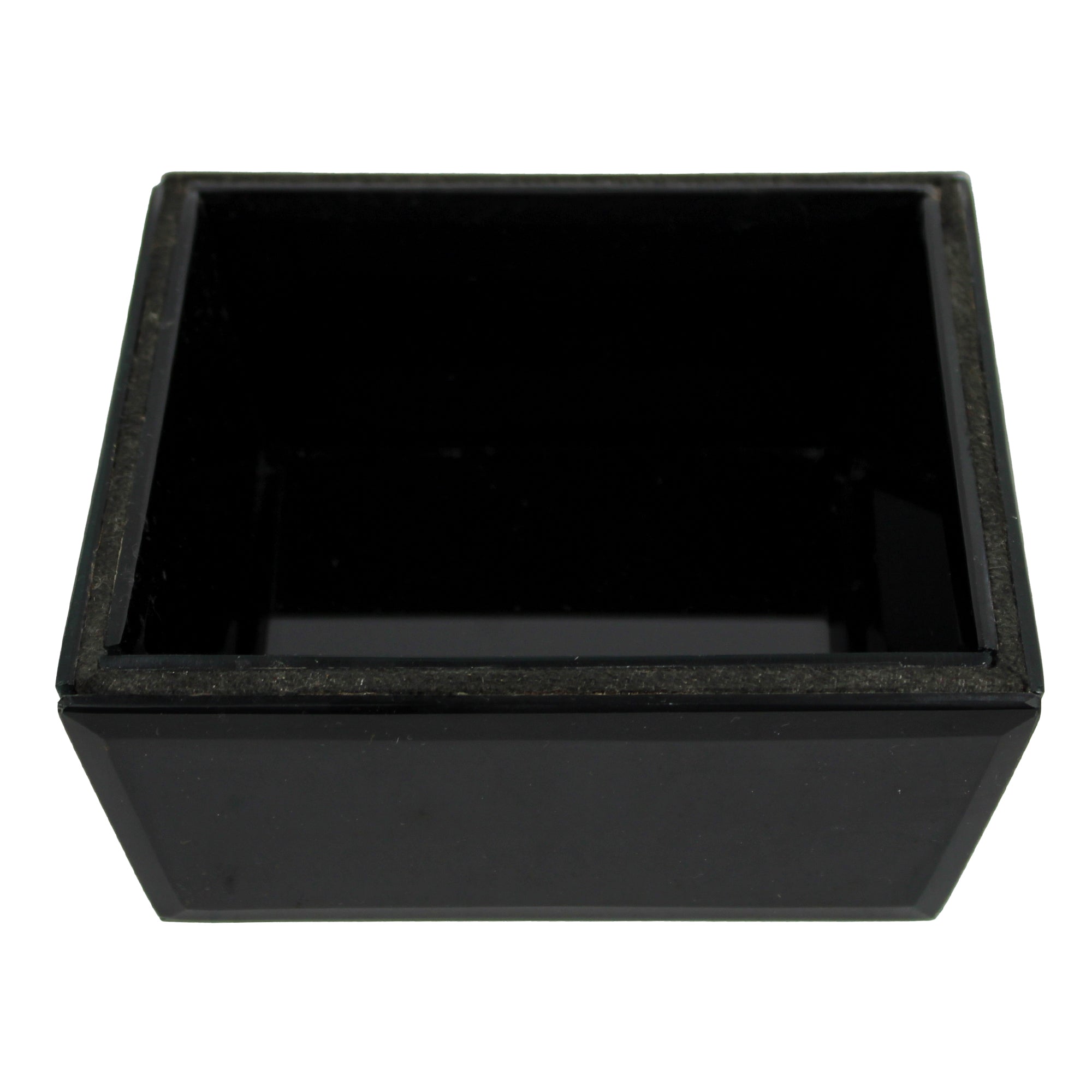 Luxury Black Glass Tray Set of Three