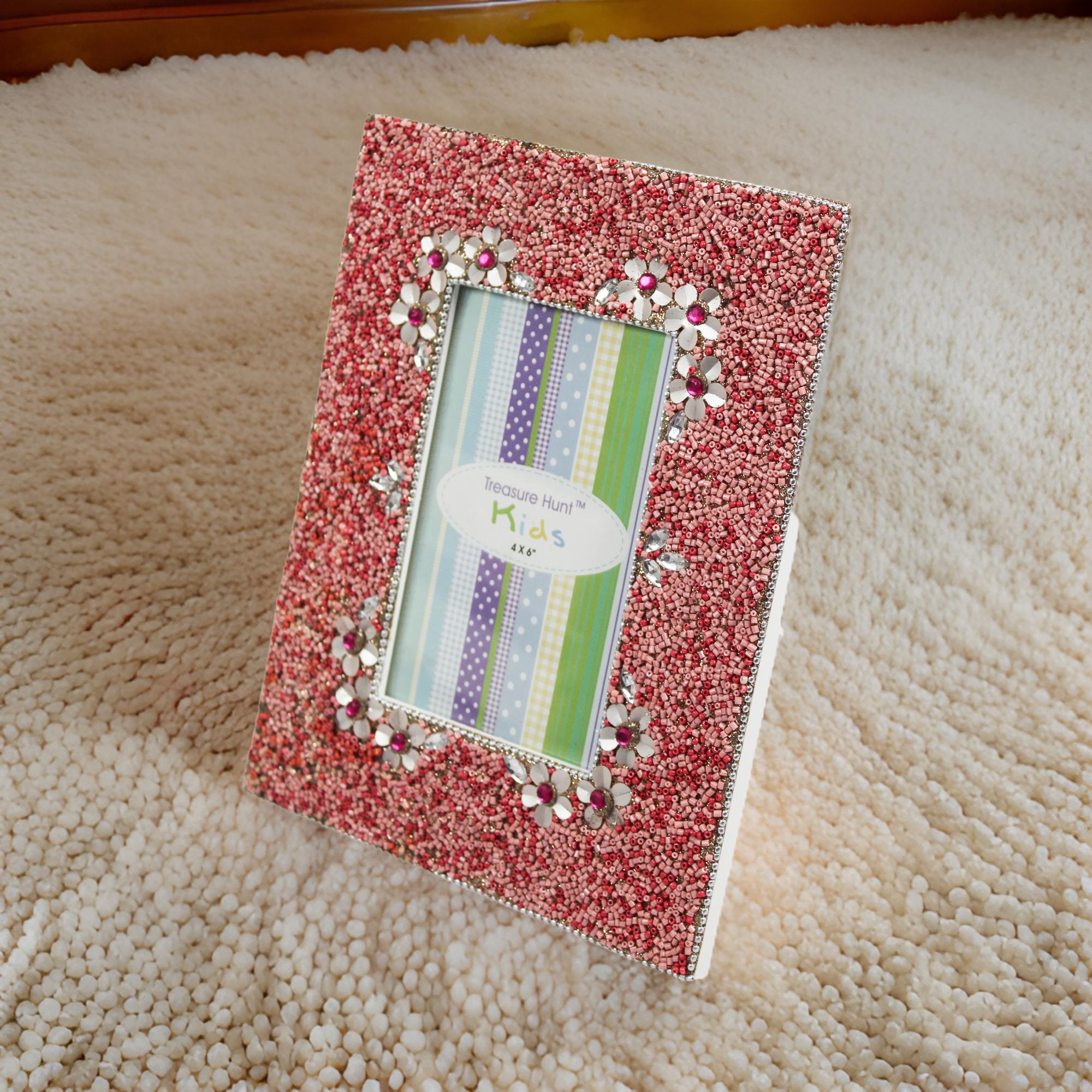 Multicolor Beaded Photo Frame for Kids