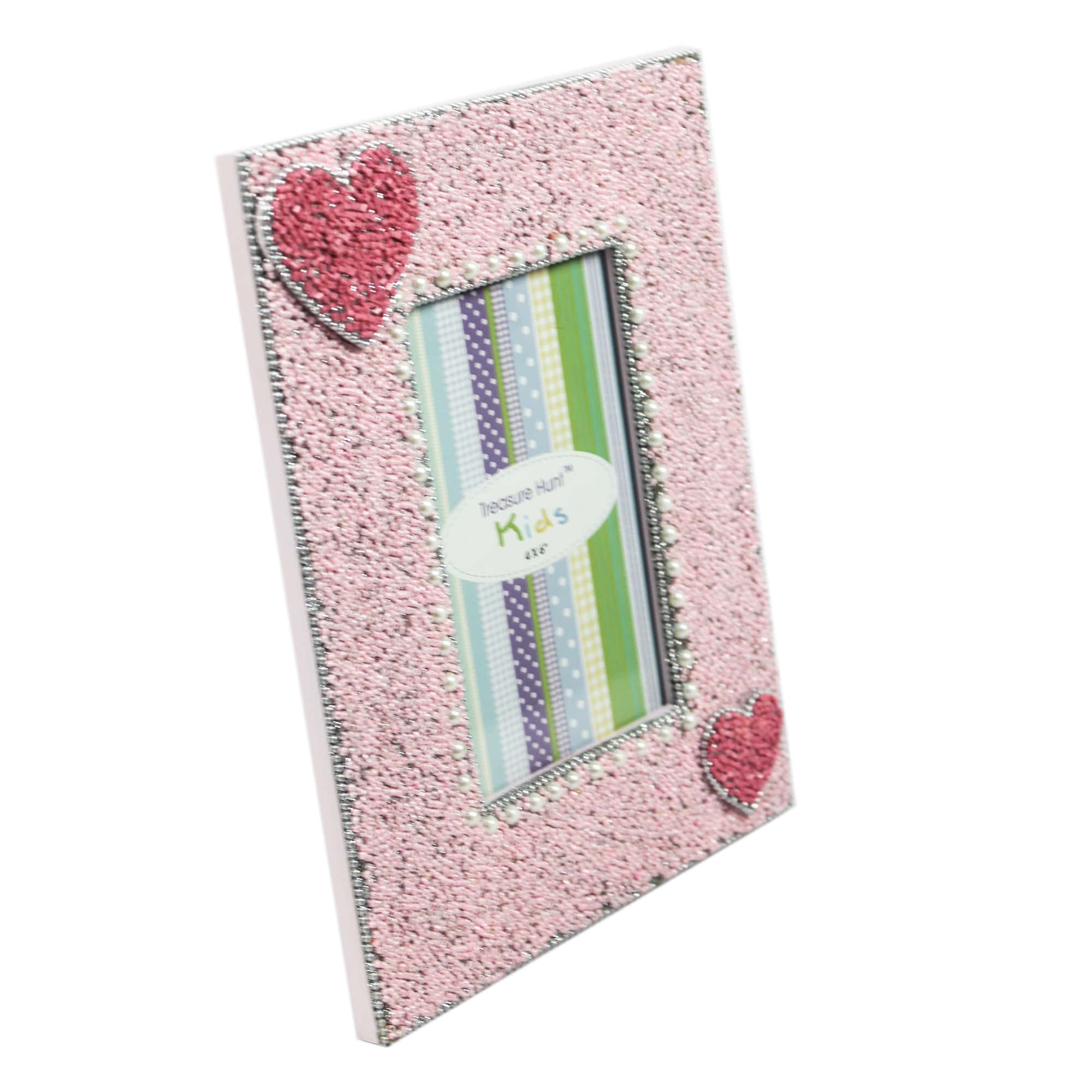 Pearl Beaded Heart Photo Frame for Kids