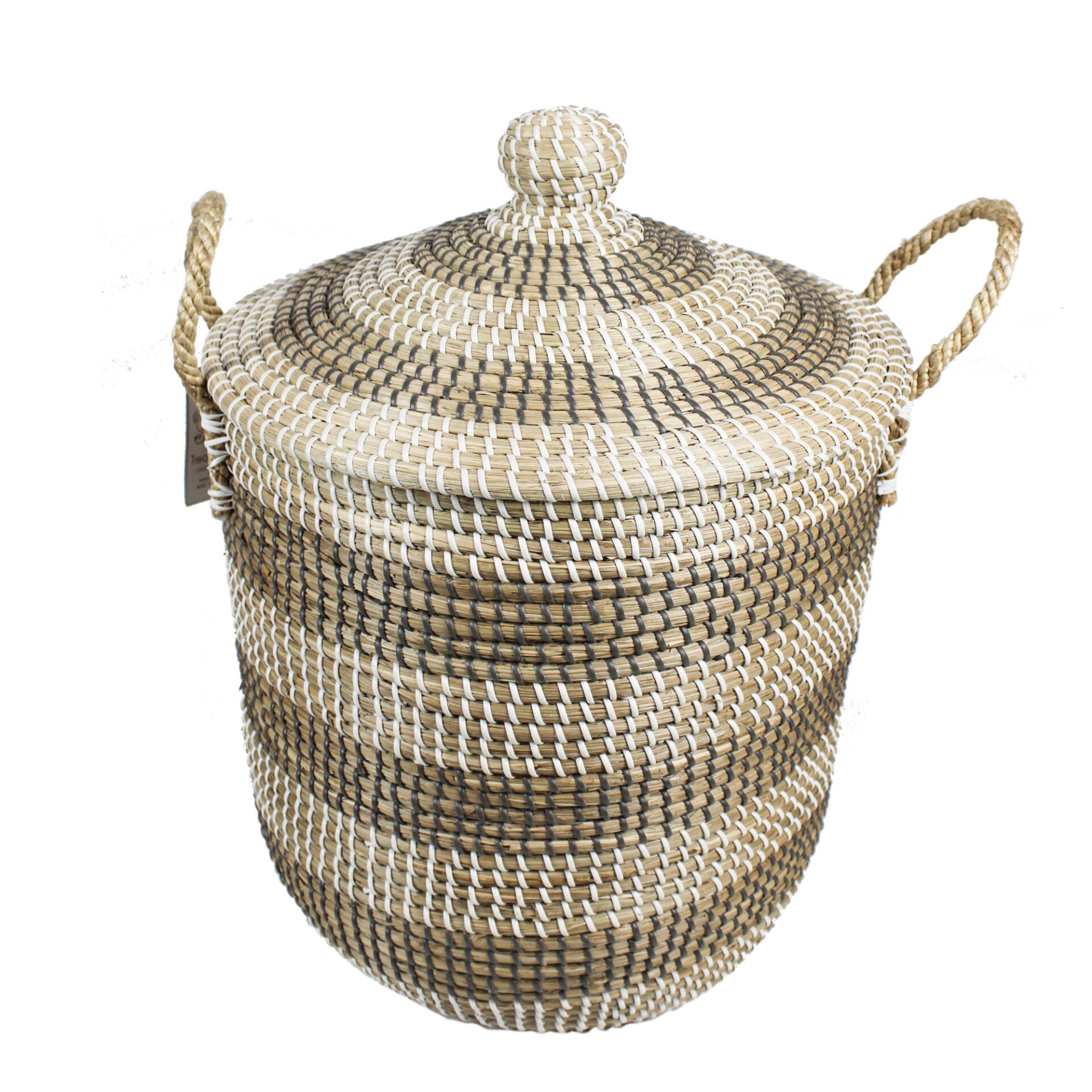 Multipurpose Yarn Basket With Lid & Handles