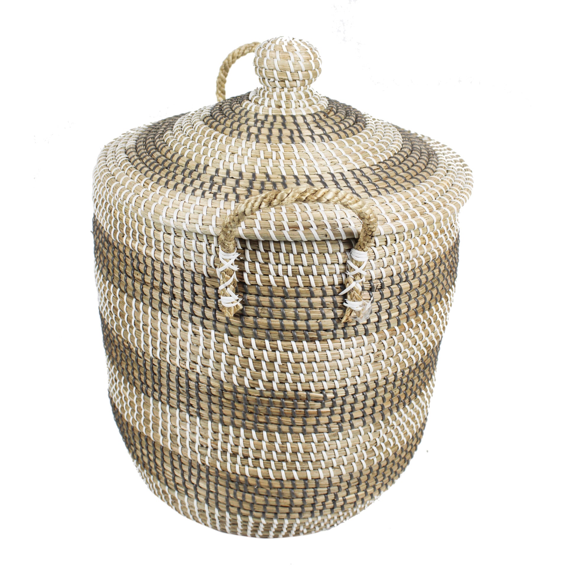 Multipurpose Yarn Basket With Lid & Handles
