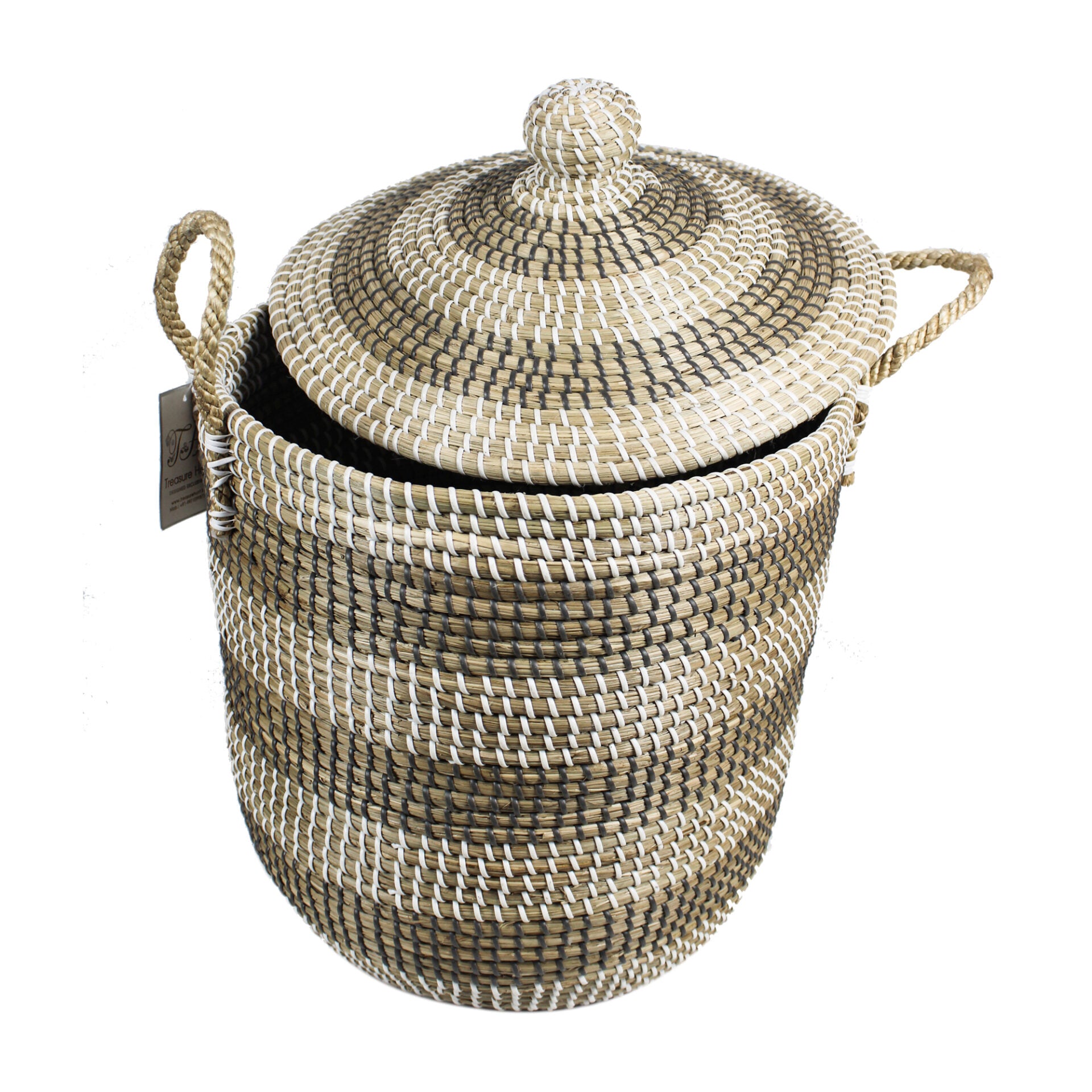 Multipurpose Yarn Basket With Lid & Handles
