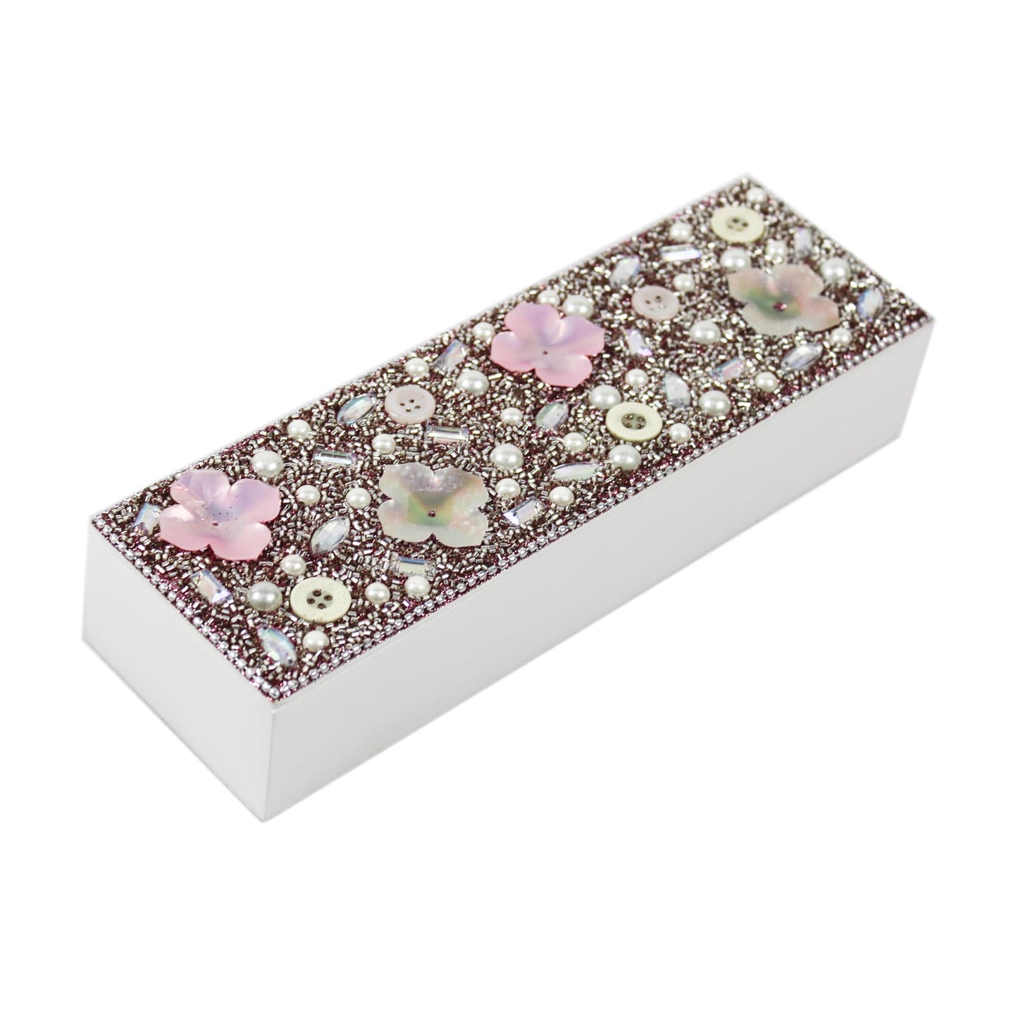 Multicolored Beaded / Pearl with Lac Work Pen Box