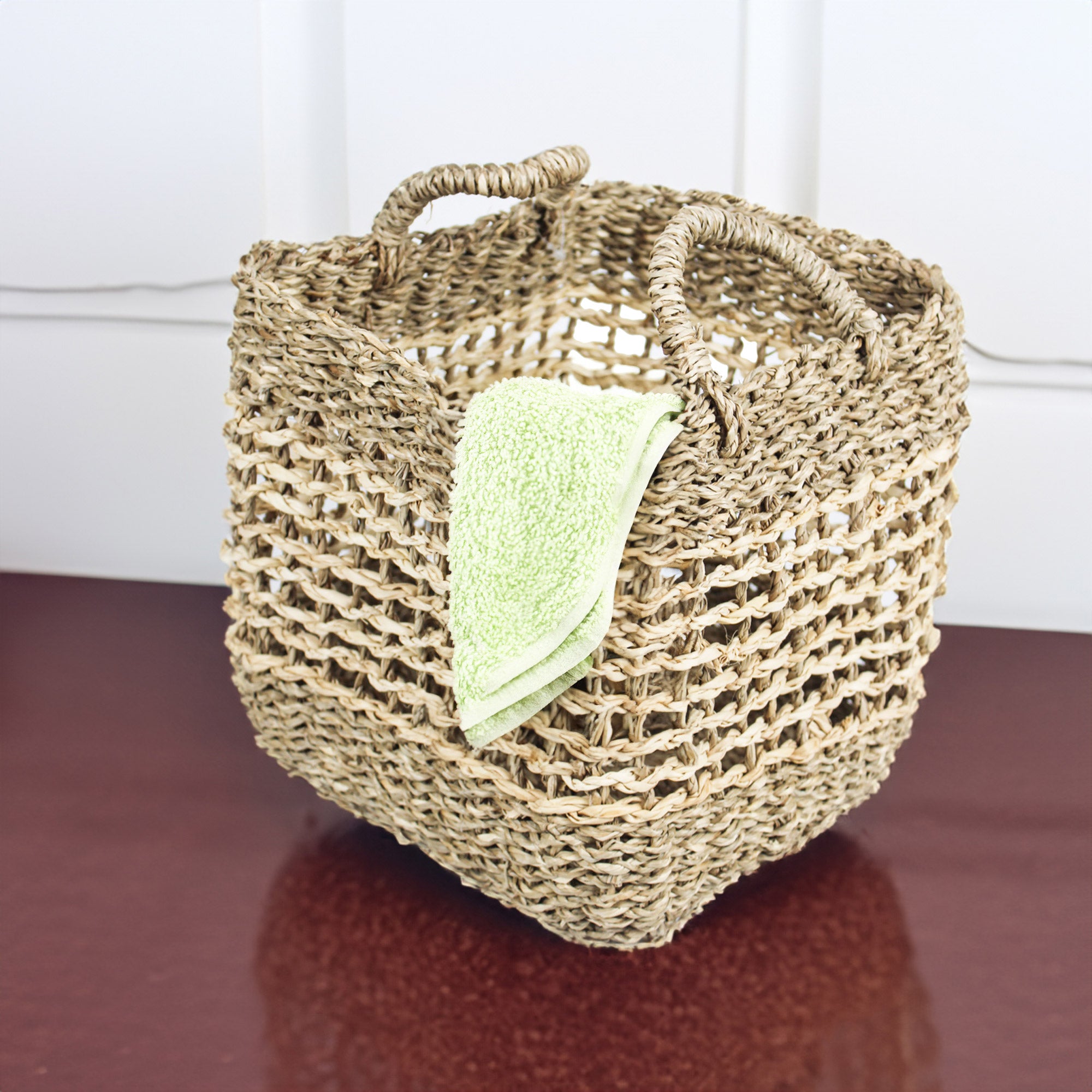 Sea Grass Basket with Handle