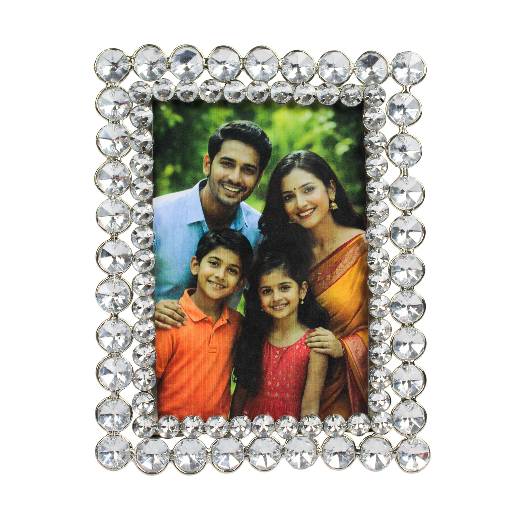 Diamond Beaded Handcrafted Photo Frame for Wall Decor
