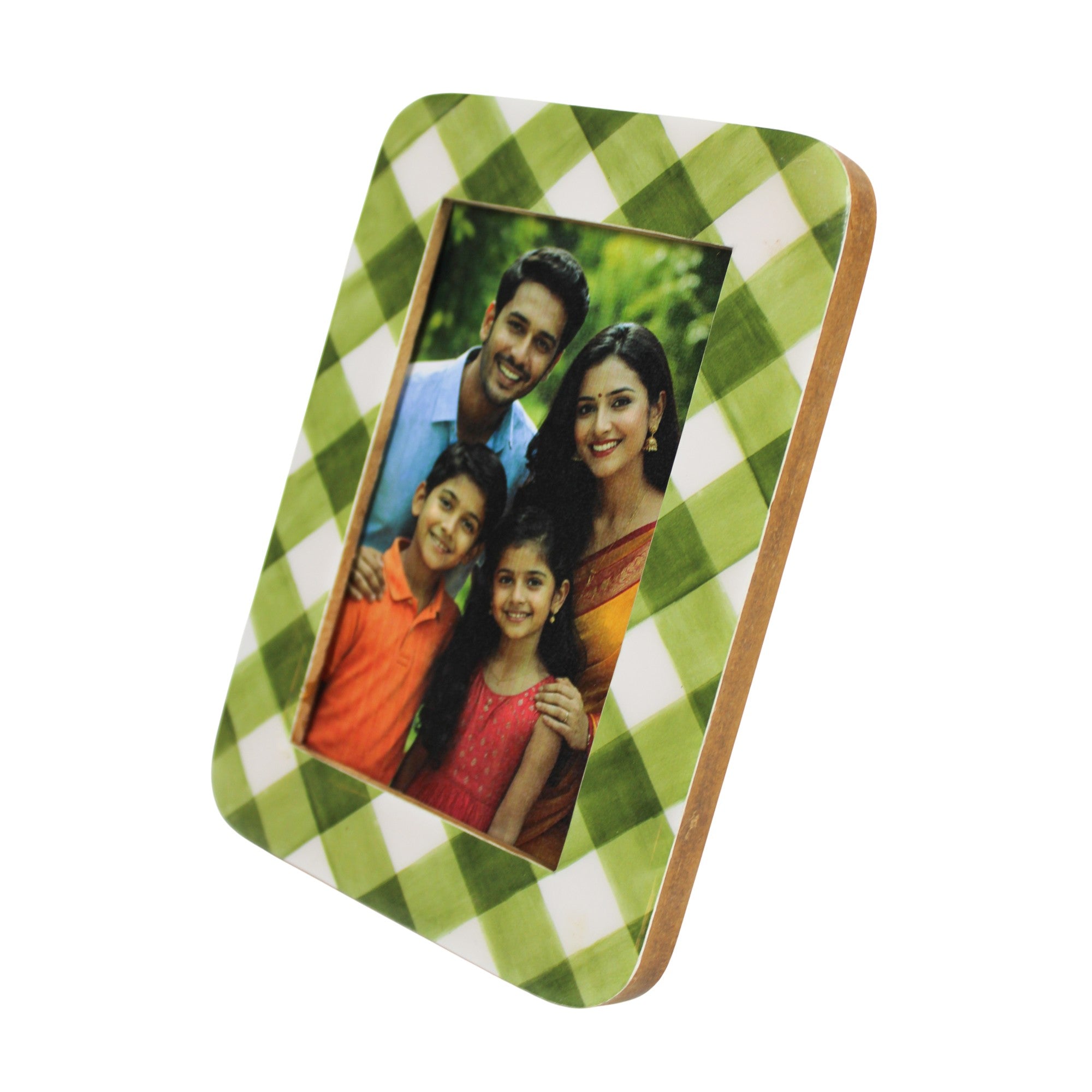 Green & White Beautiful Photo Frame for Family Picture