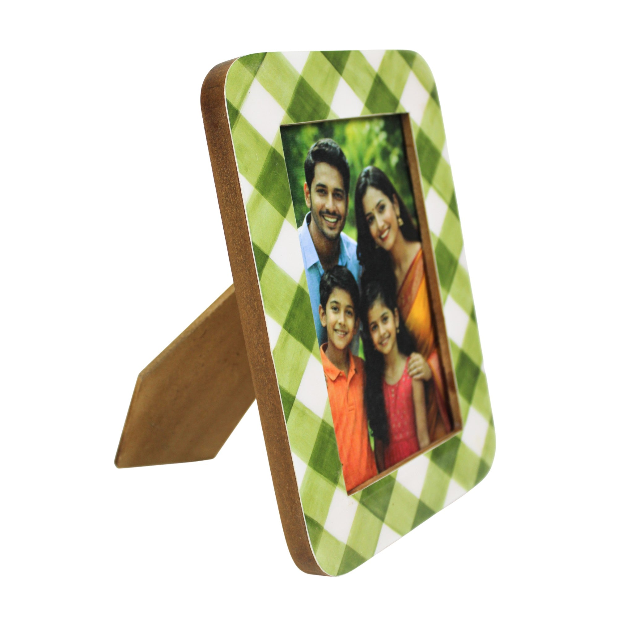 Green & White Beautiful Photo Frame for Family Picture