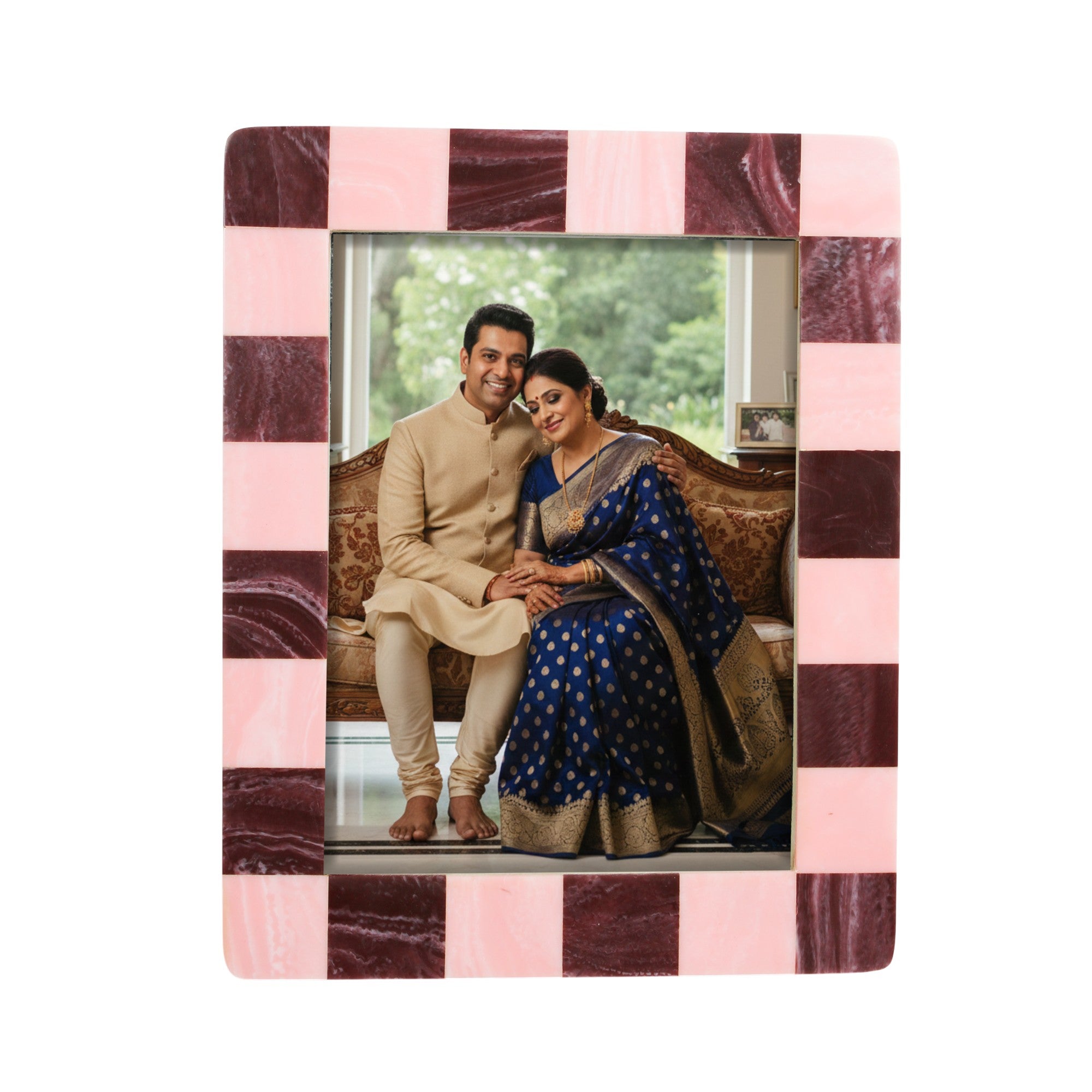 Mid-Century Modern Abstract Resin Photo Frame