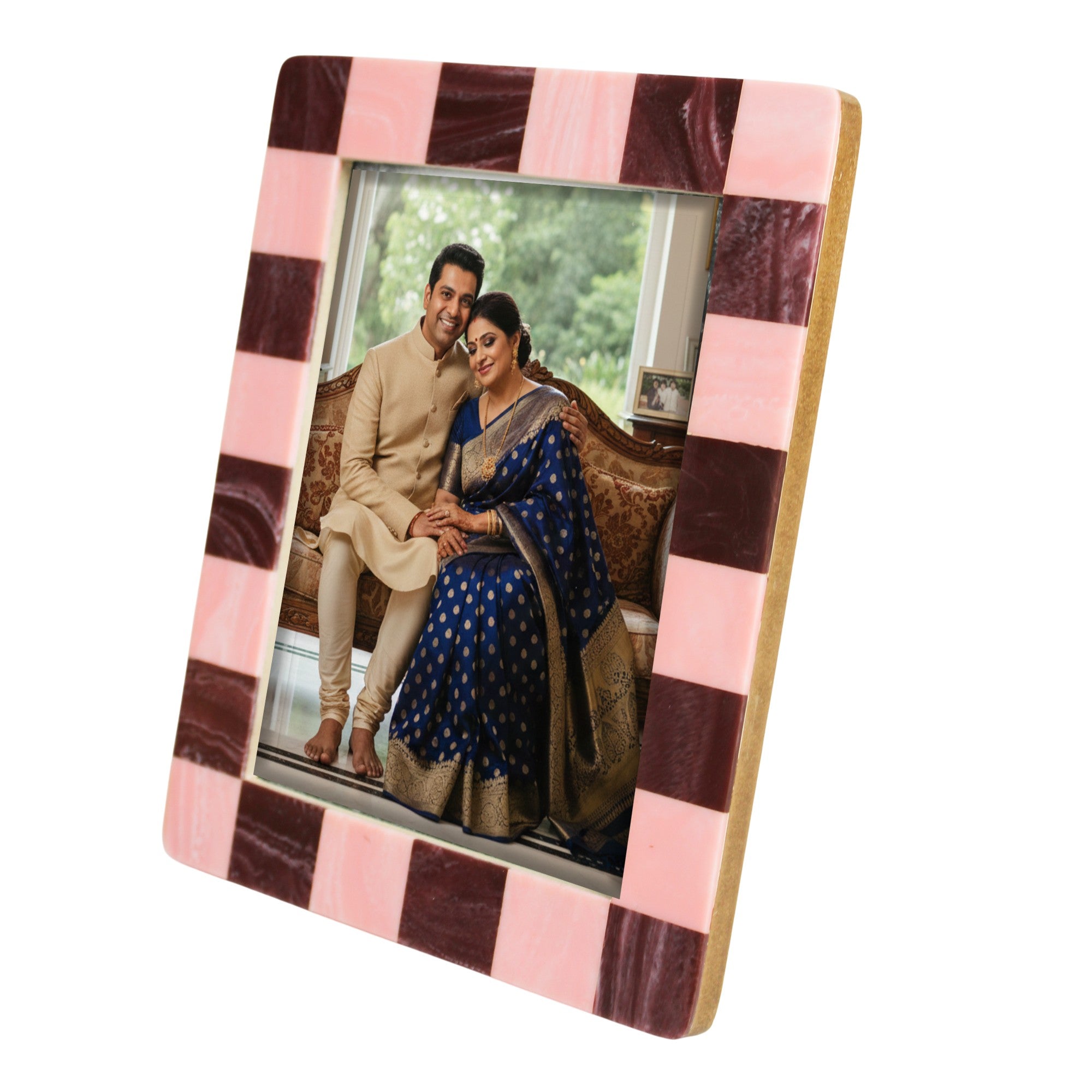 Mid-Century Modern Abstract Resin Photo Frame