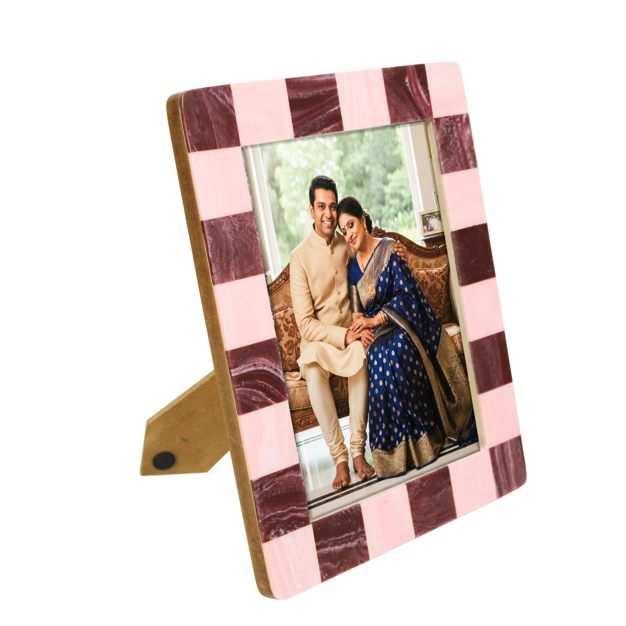 Mid-Century Modern Abstract Resin Photo Frame