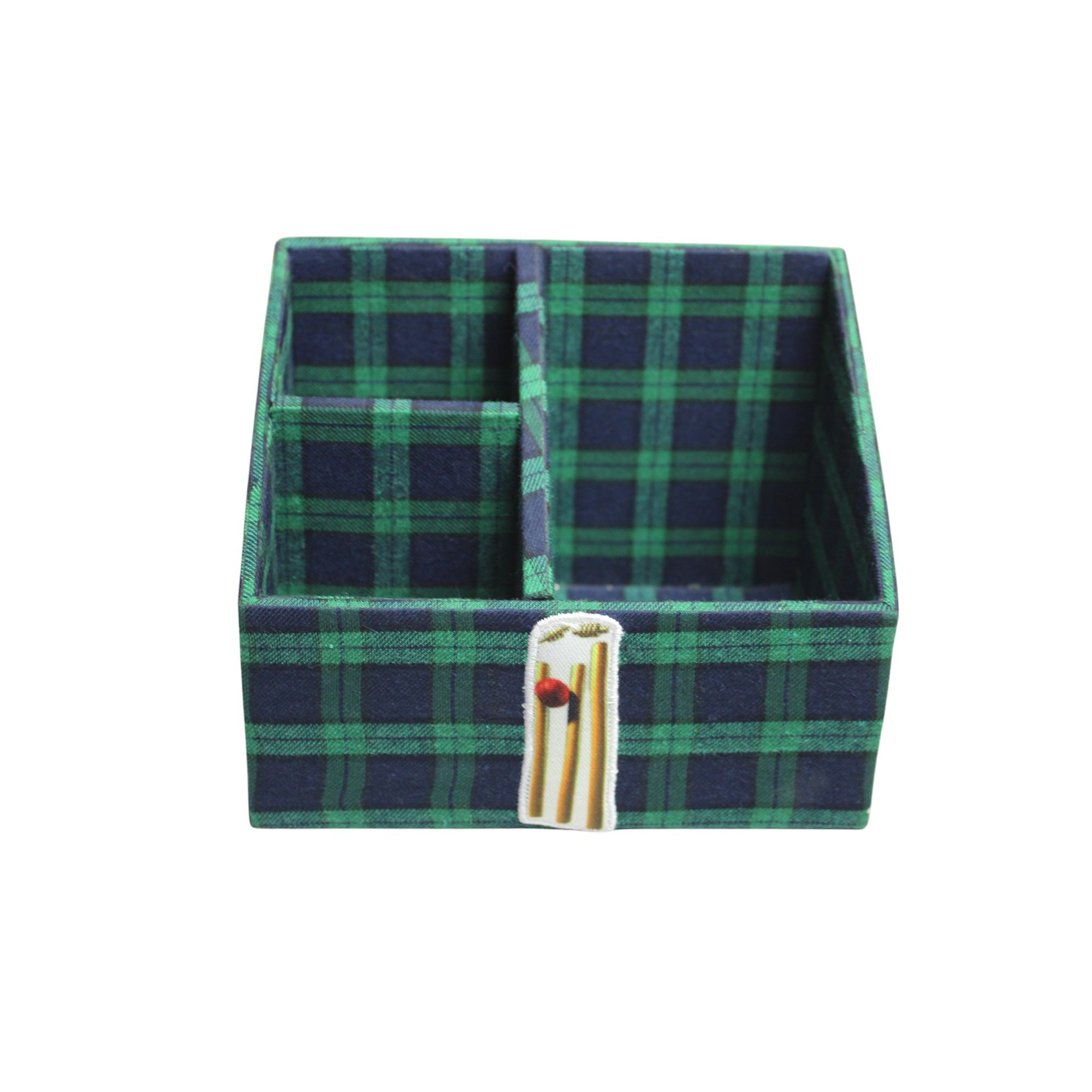 Premium Stationery Desk Organizer with Cricket Design