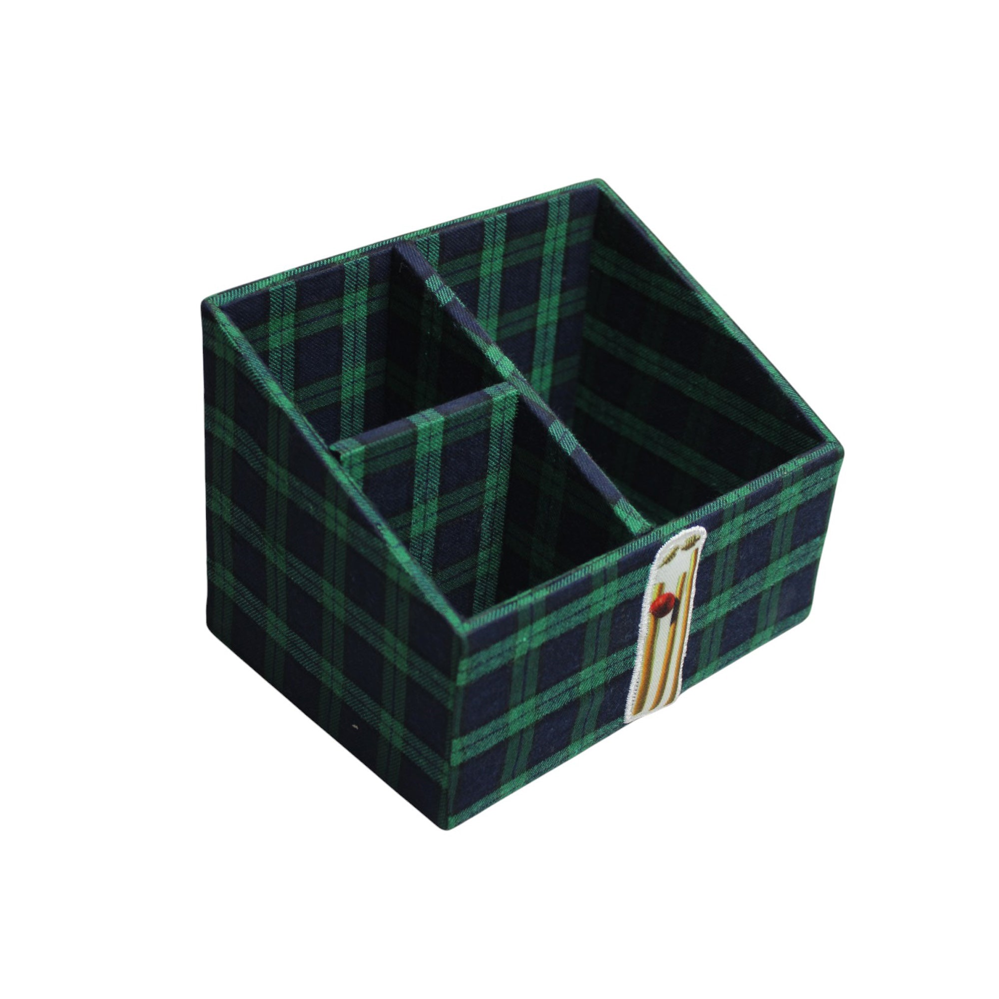Premium Stationery Desk Organizer with Cricket Design