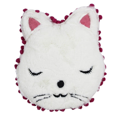 Embroidered Cat Shaped Cushion