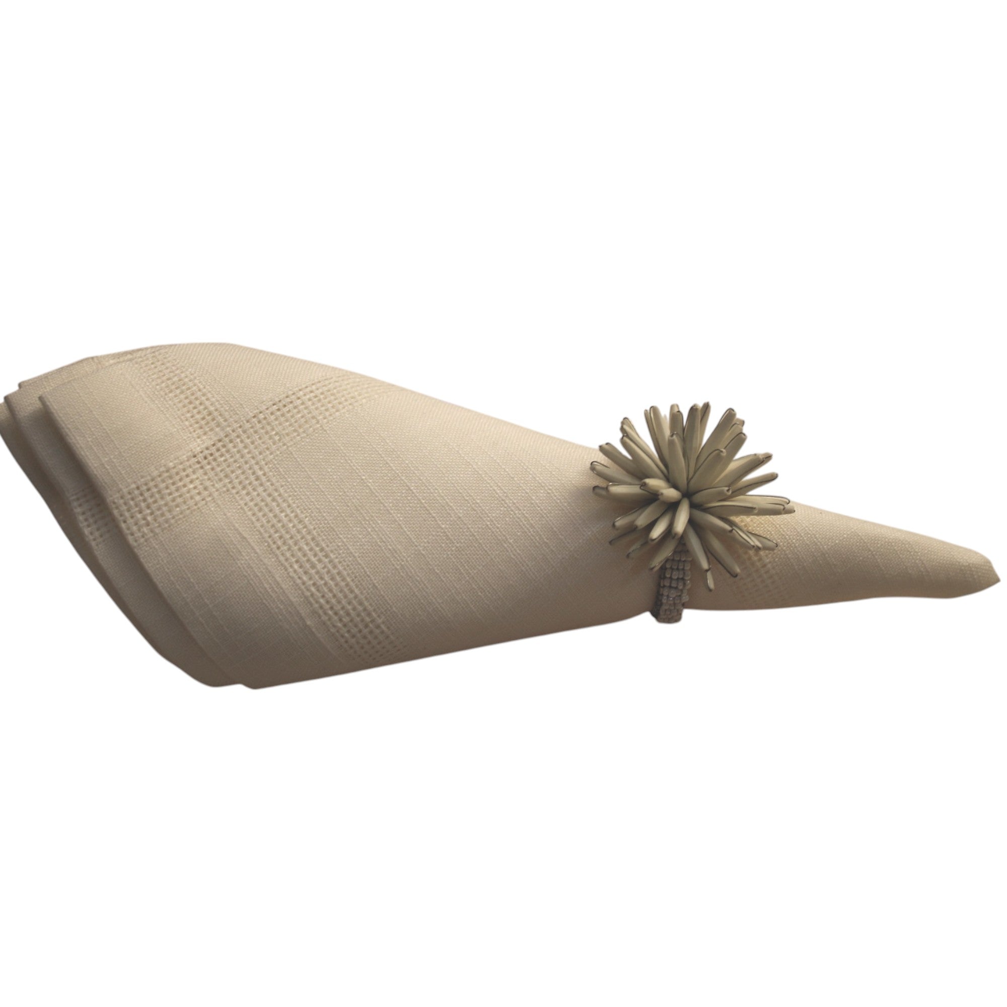 Beaded Napkin Ring Set of Four