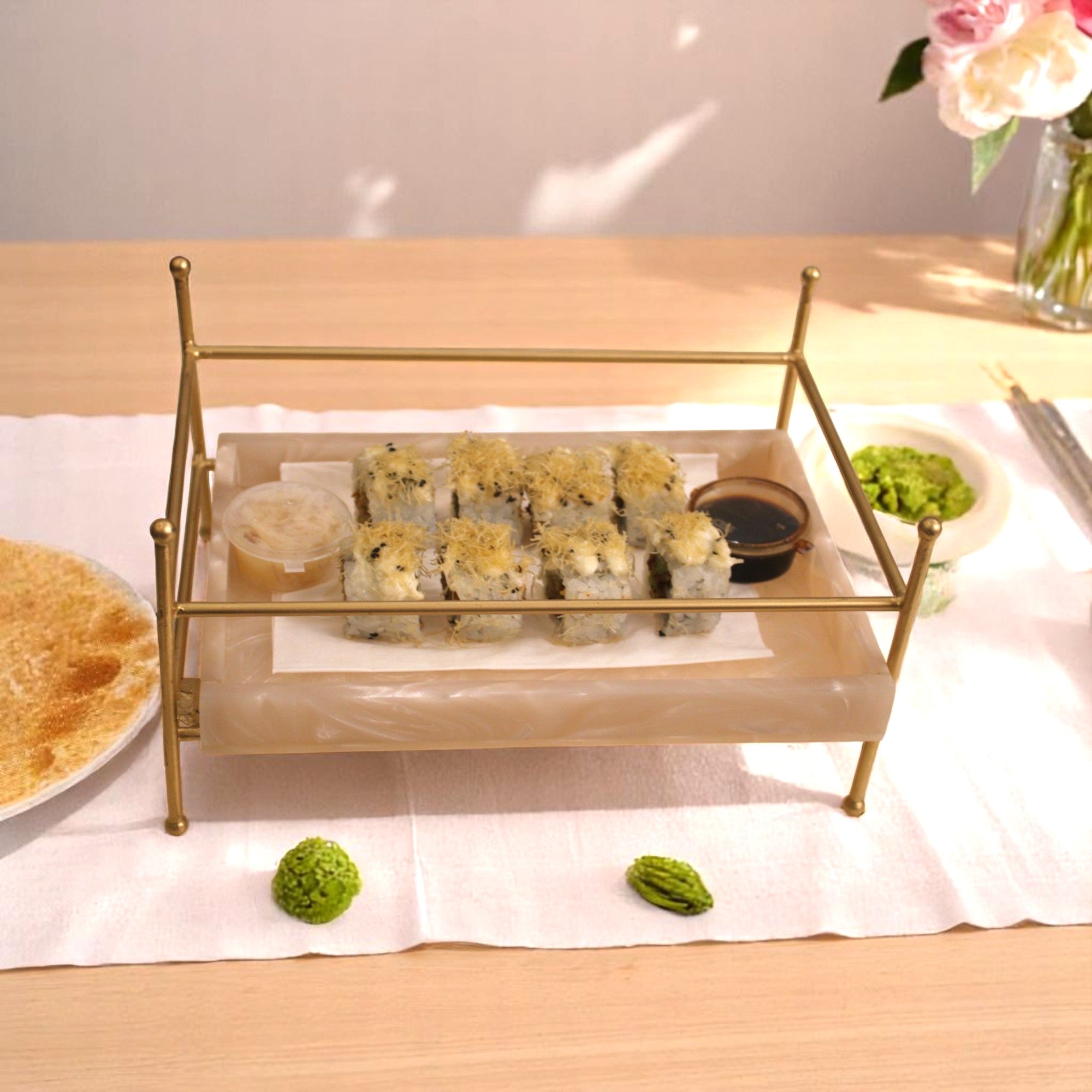 Premium Metal Serving Food Platter