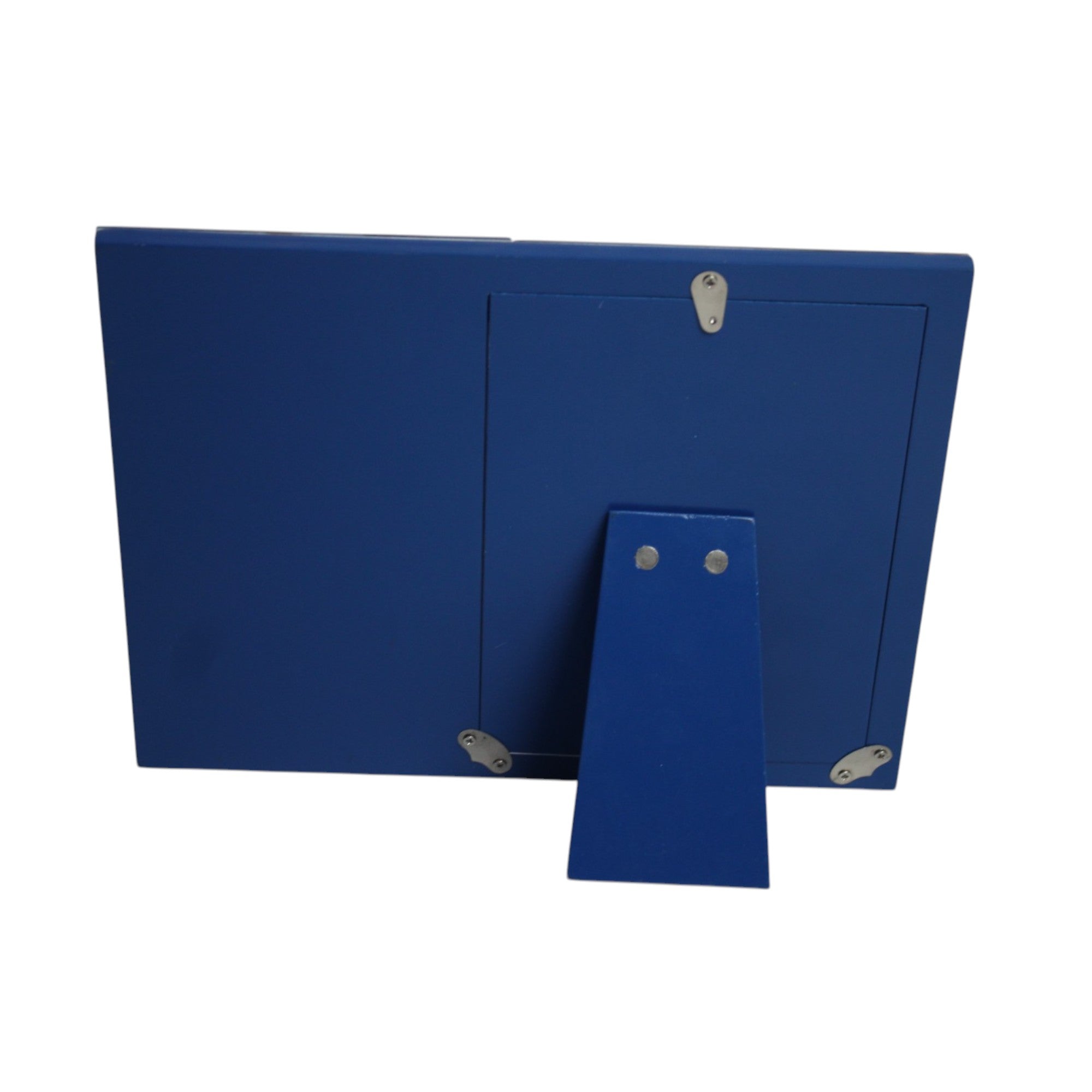 Premium Blue Glass Photo Frame with Cricket Design
