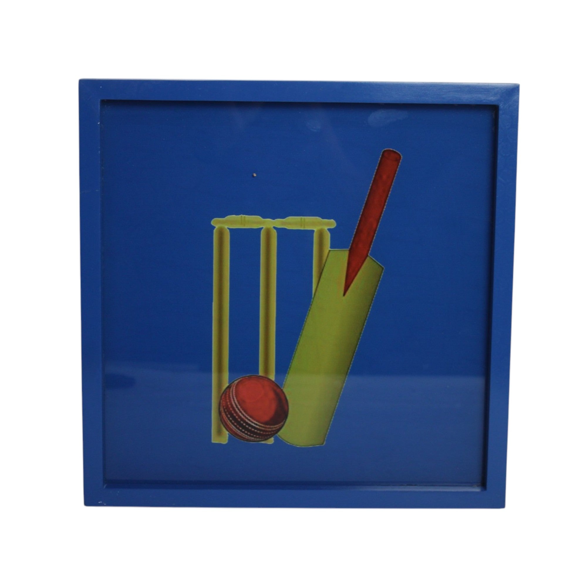 Premium Glass Wall Décor with Cricket Design